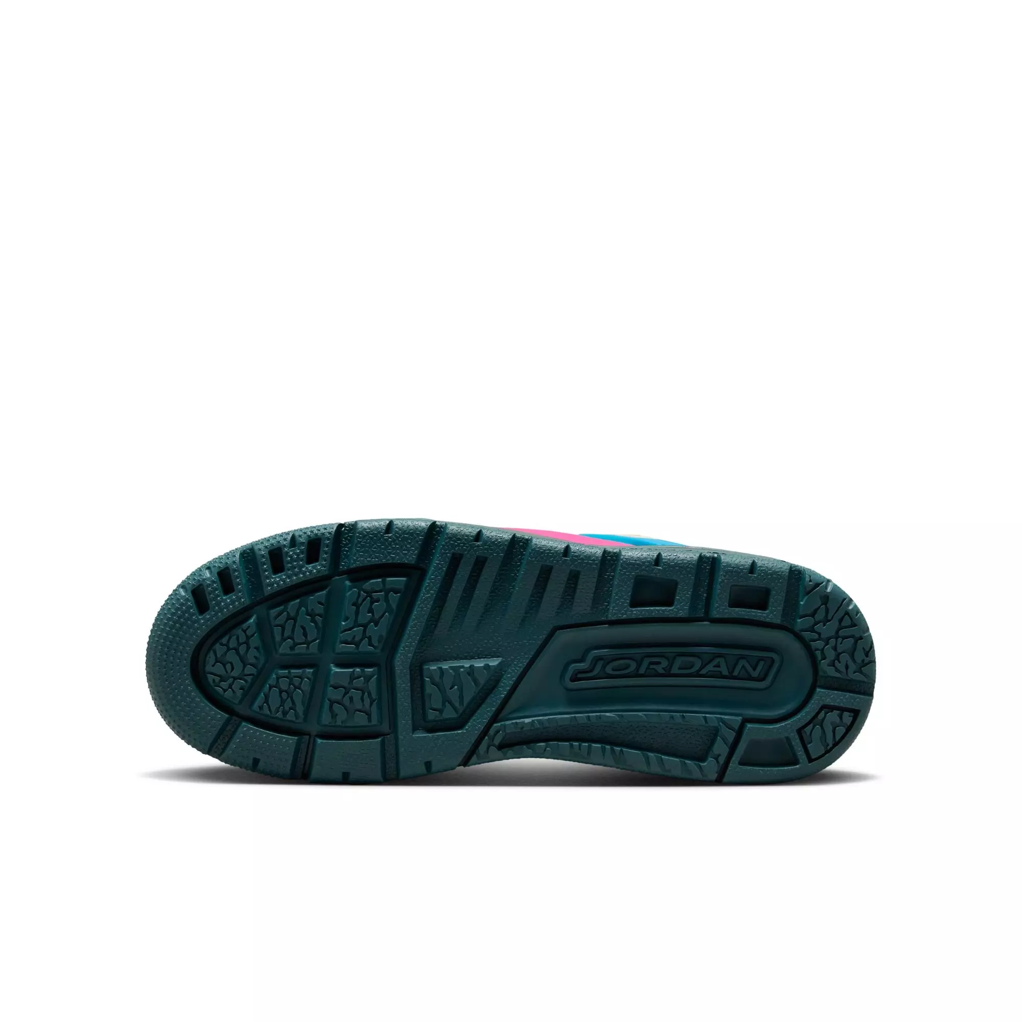 Jordan Spizike "Coconut Milk/Oxidized Green/Active Pink" Grade School Girls' Boot - WHITE/PINK/BLUE