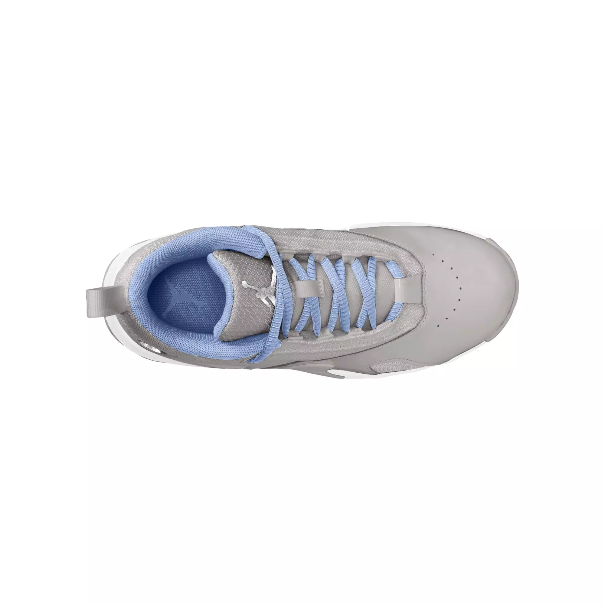 Jordan Max Aura 6 "Cobalt Bliss/Chrome/White" Grade School Girls' Shoe - LT BLUE/GREY
