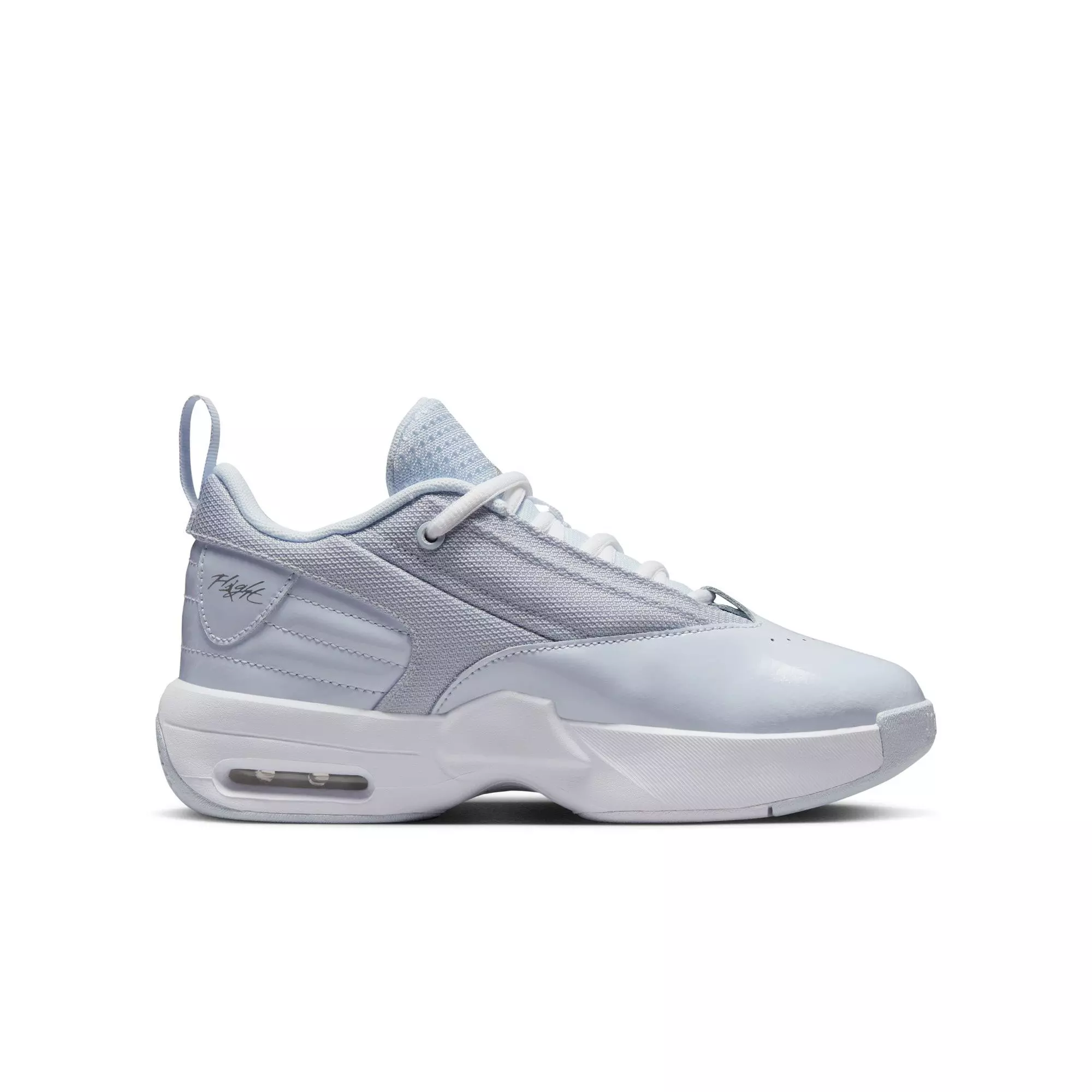 Jordan Max Aura 6 "Cobalt Bliss/Chrome/White" Grade School Girls' Shoe - LT BLUE/GREY