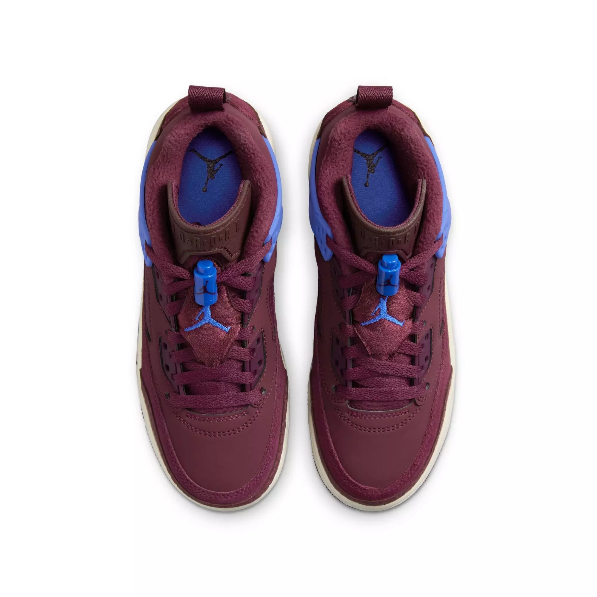 Jordan Spizike Low "Bordeaux/Hyper Royal/Sail" Grade School Kids' Shoe - BLUE/MAROON