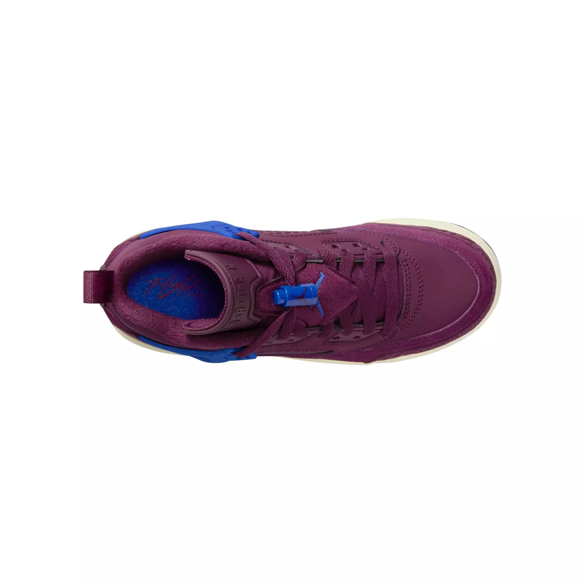 Jordan Spizike Low "Bordeaux/Hyper Royal/Sail" Grade School Kids' Shoe - BLUE/MAROON