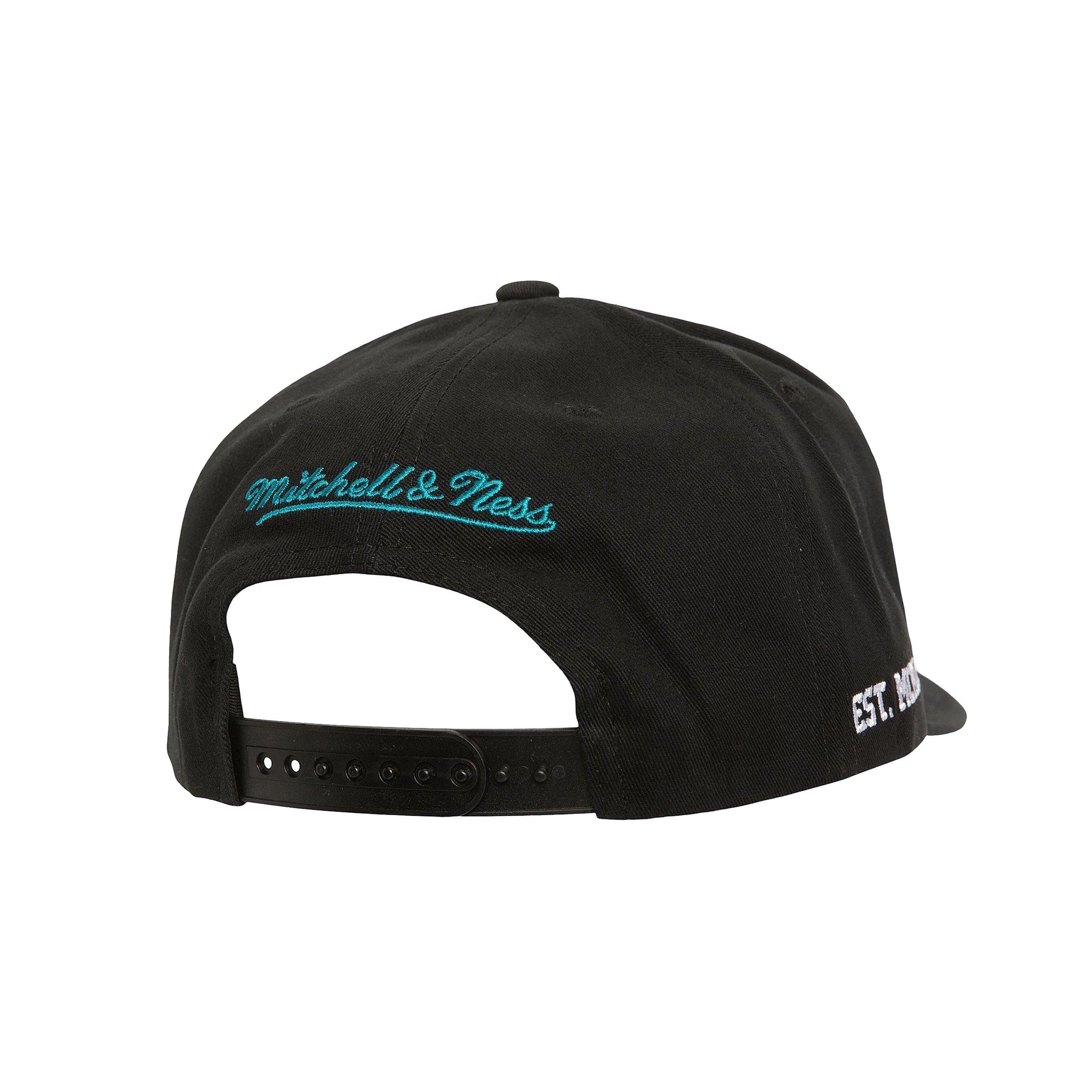 Mitchell & Ness Charlotte Hornets Big Time Pro Snapback-Black - BLACK Thumbnail View 2