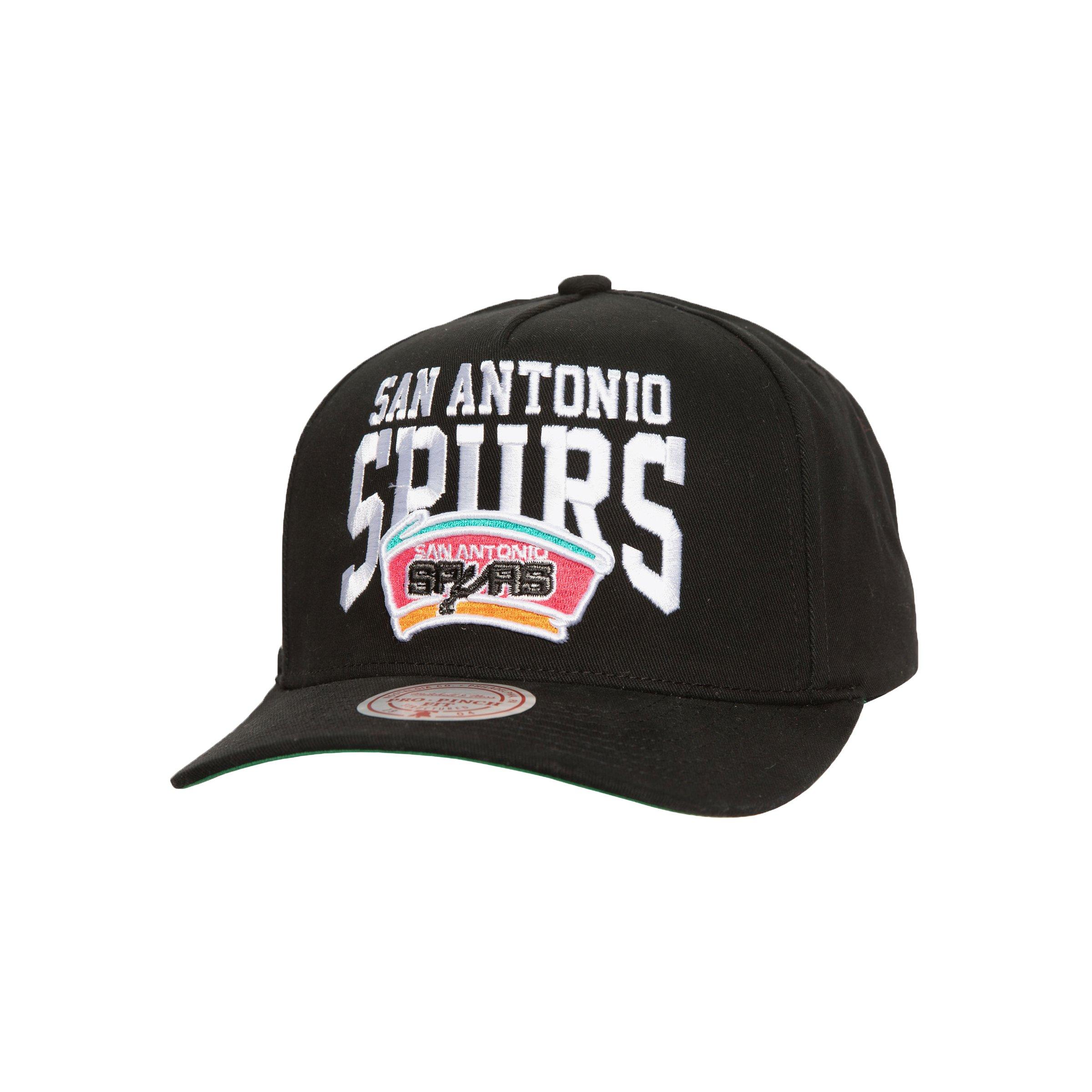 Mitchell & Ness San Antonio Spurs Big Time Pro Snapback-Black - BLACK Thumbnail View 1