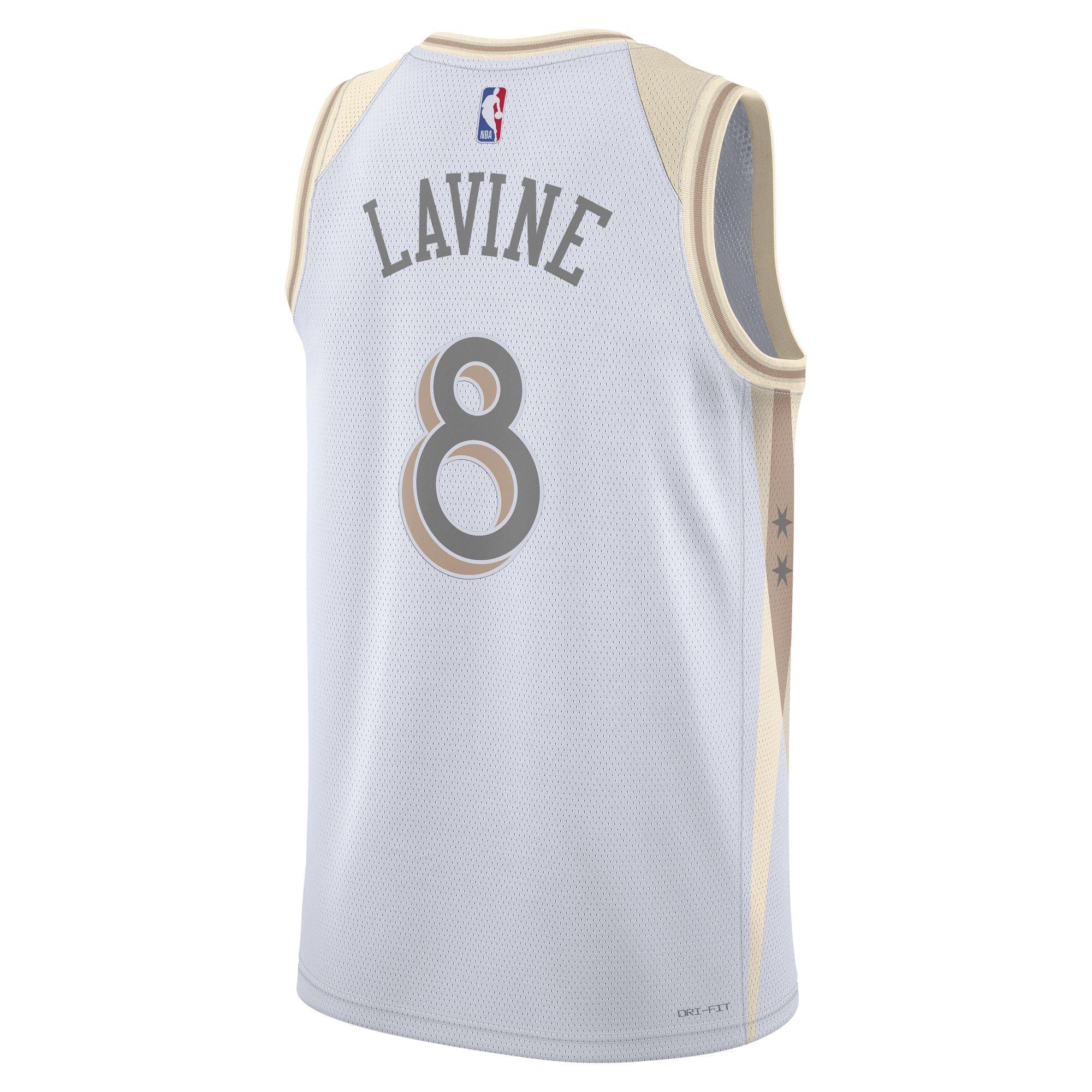 Nike Chicago Bulls 2024-2025 Zach Lavine City Edition Jersey-White - WHITE Thumbnail View 2
