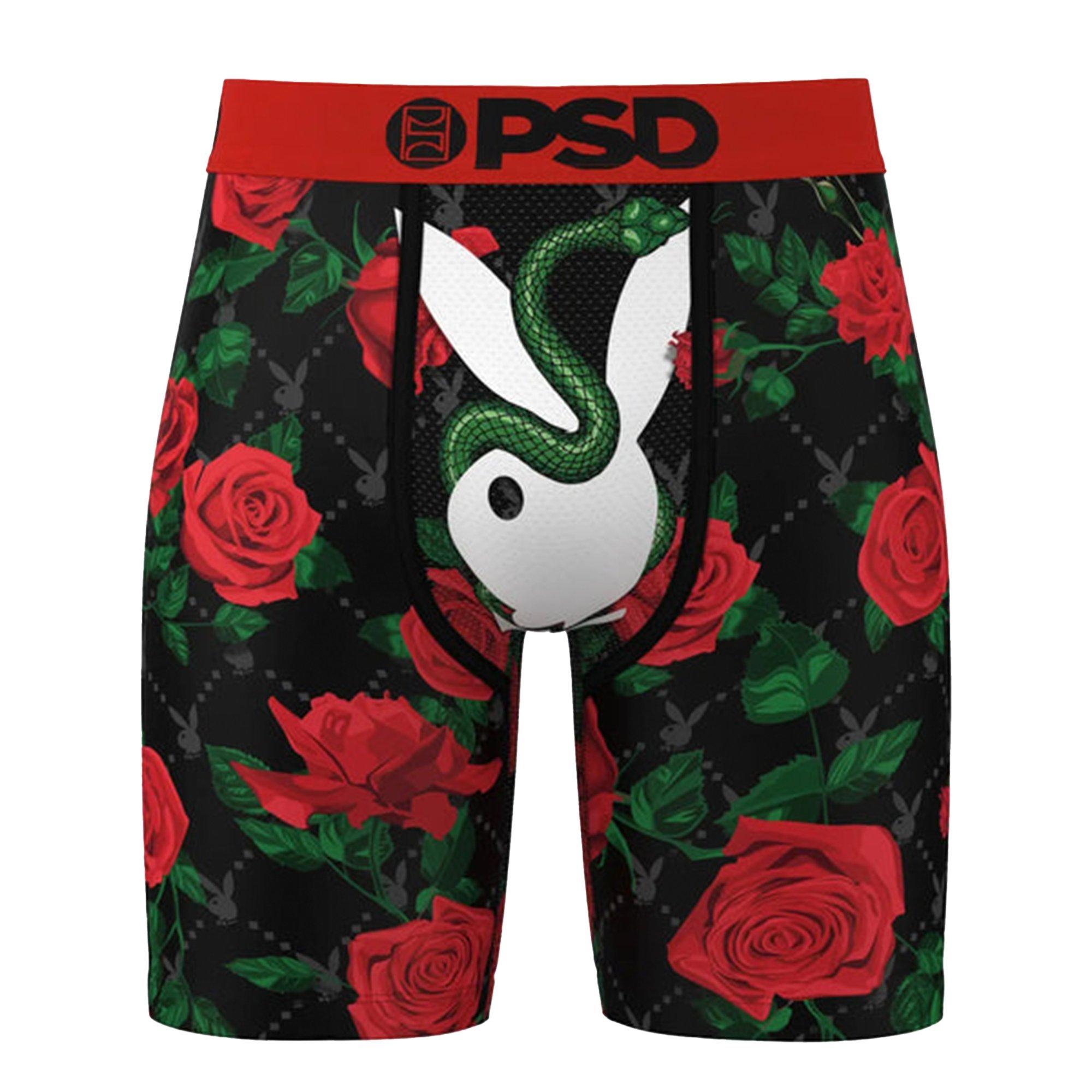 PSD Men's Playboy Slither Underwear - BLACK/RED Thumbnail View 1