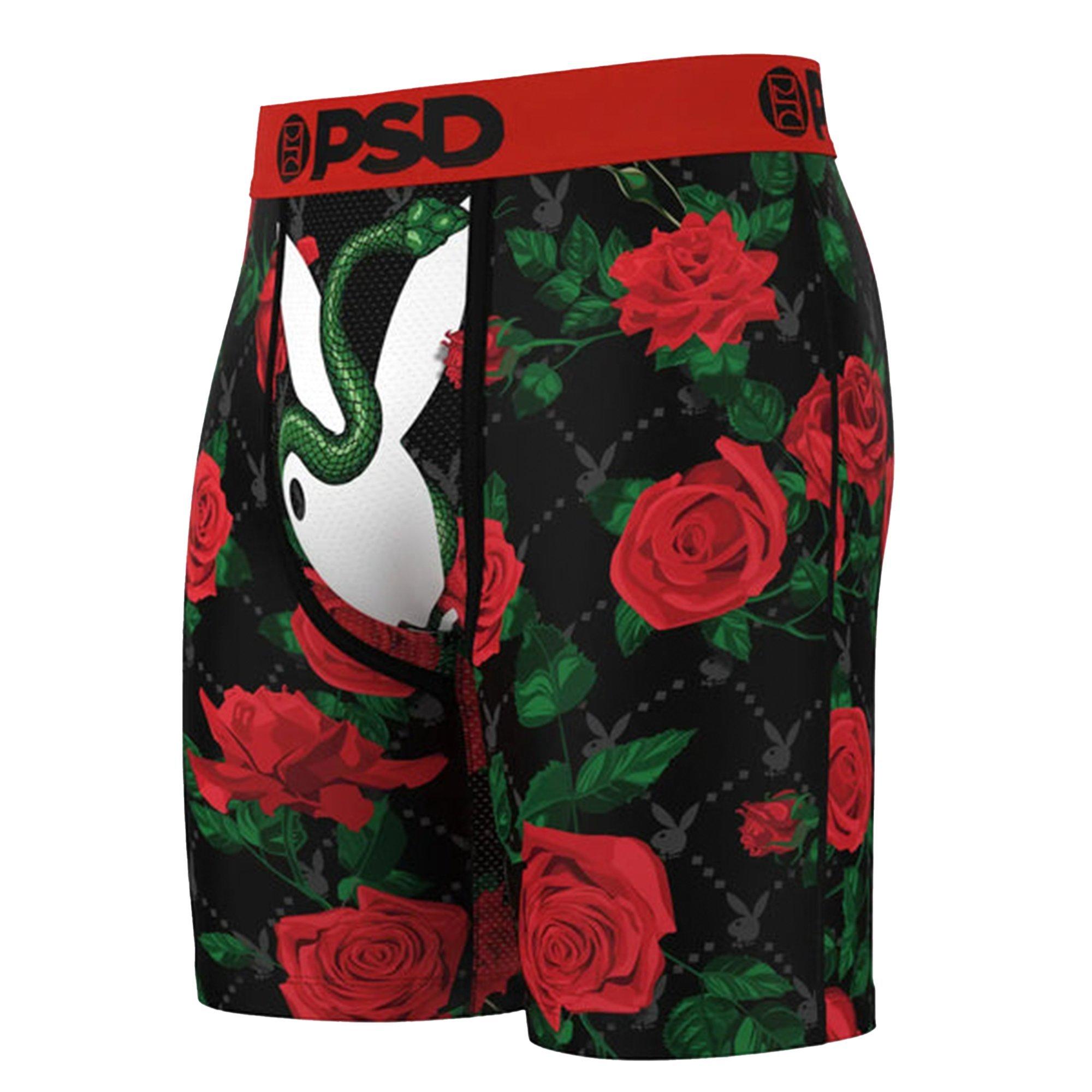 PSD Men's Playboy Slither Underwear - BLACK/RED Thumbnail View 3