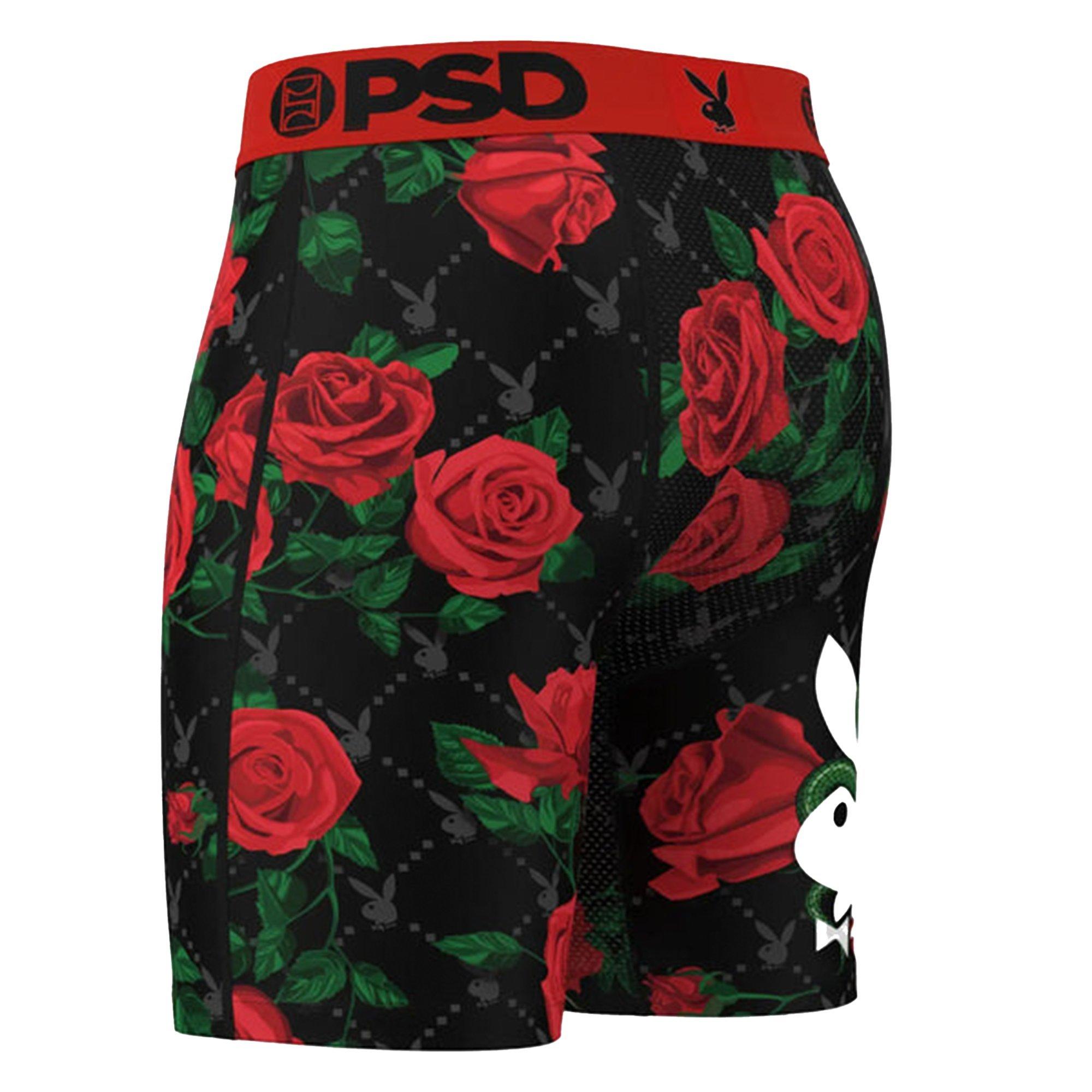 PSD Men's Playboy Slither Underwear - BLACK/RED Thumbnail View 4