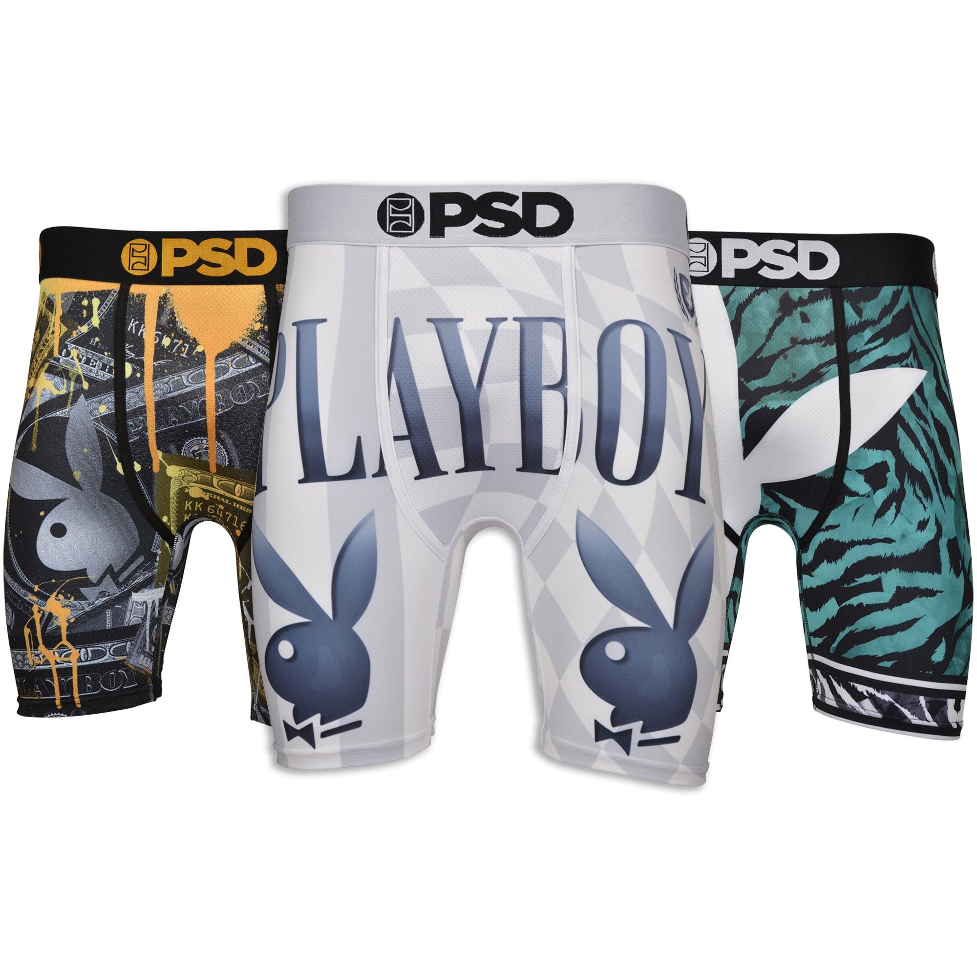 PSD Men's Playboy Champ Underwear-3PK - MULTI-COLOR Thumbnail View 1