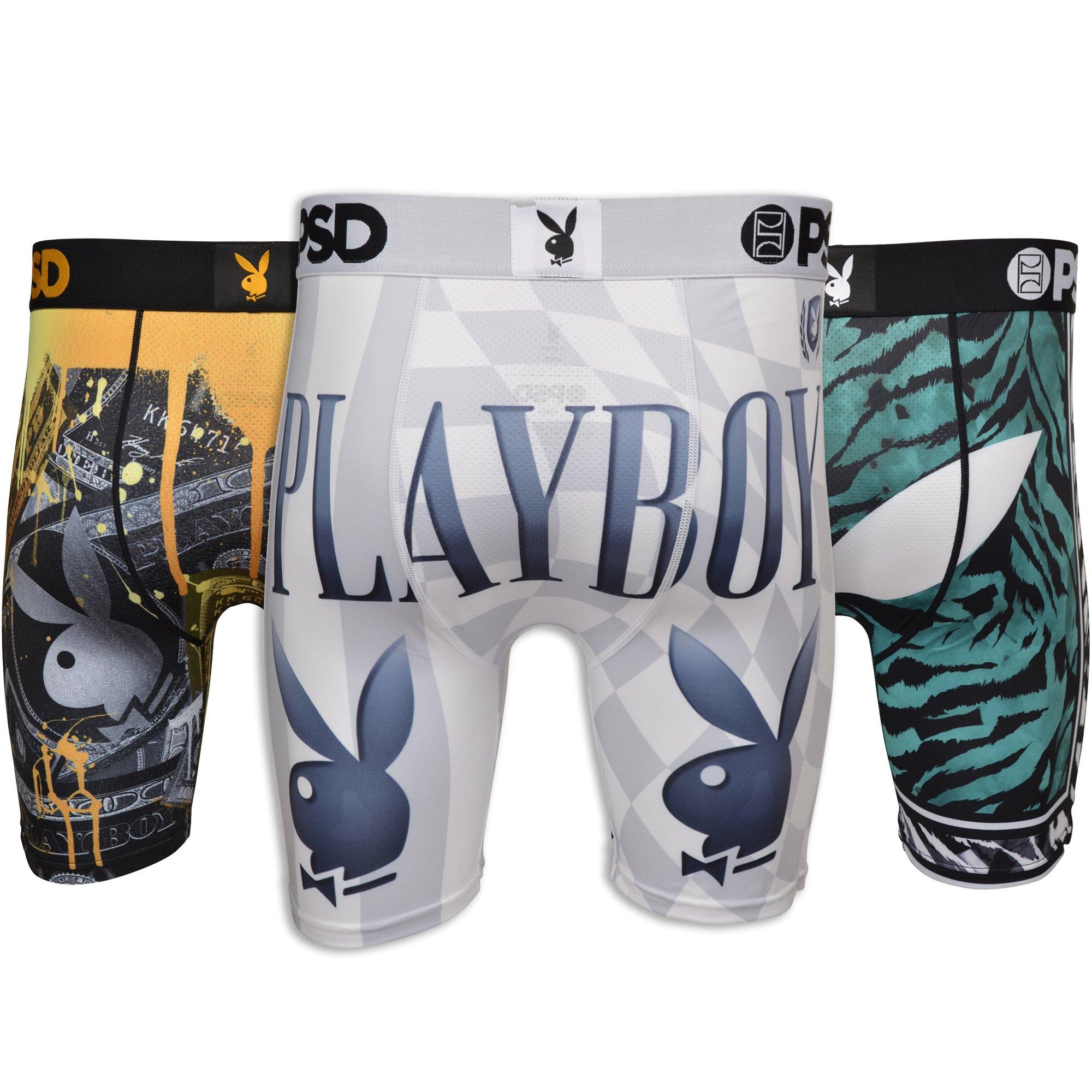 PSD Men's Playboy Champ Underwear-3PK - MULTI-COLOR Thumbnail View 2