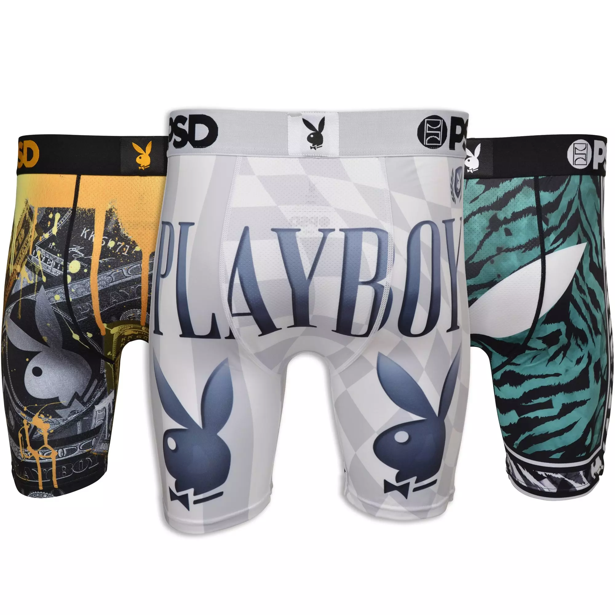 PSD Men's Playboy Champ Underwear-3PK - MULTI-COLOR