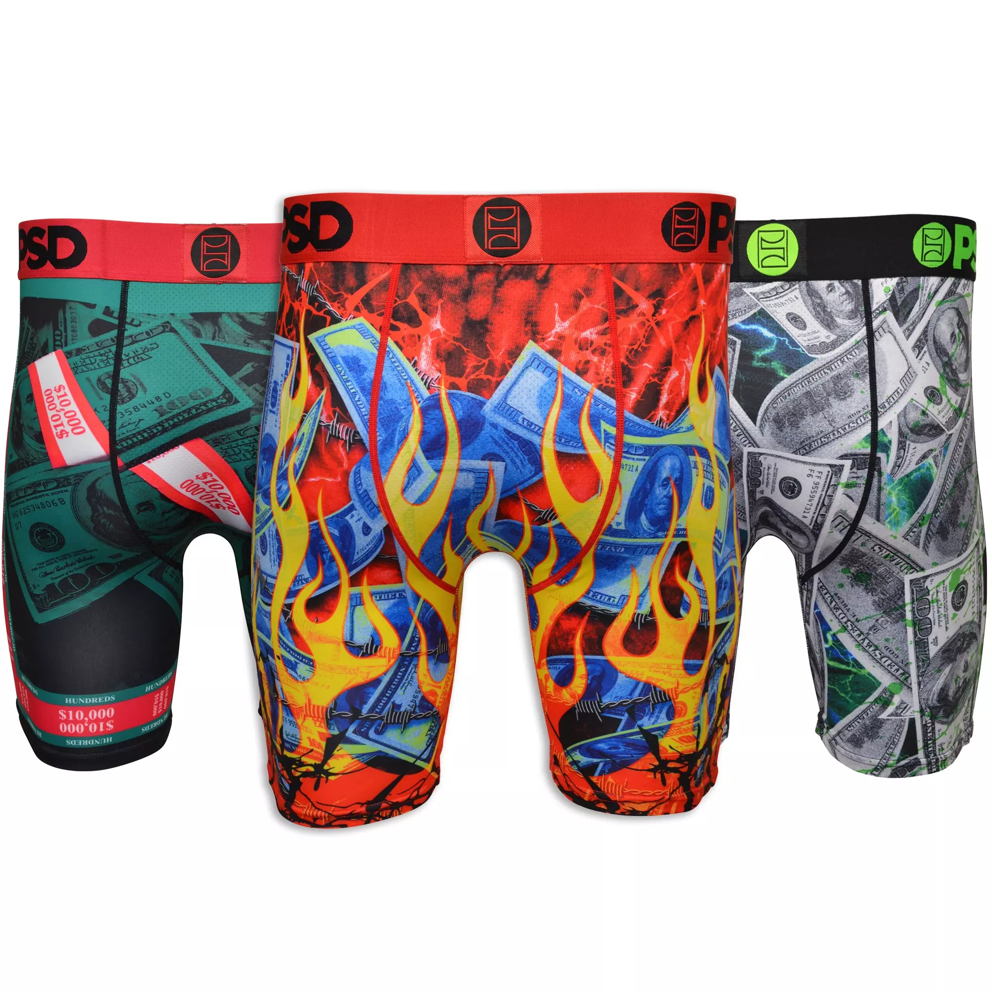 PSD Men's Hotshot Money Underwear-3PK - MULTI-COLOR