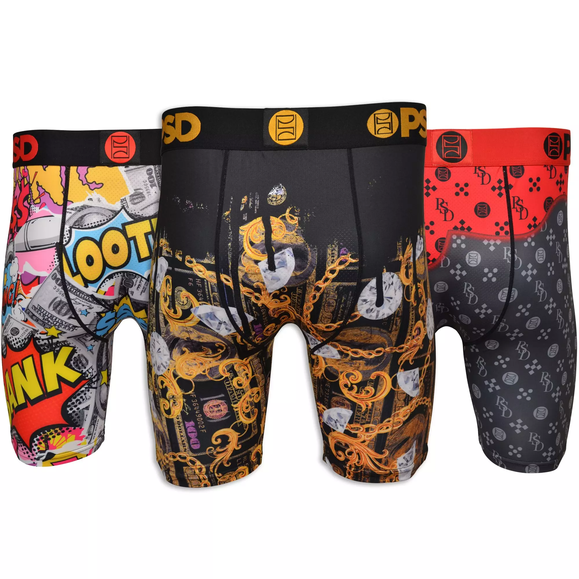 PSD Men's Warface Money Hungry Underwear-3PK - MULTI-COLOR