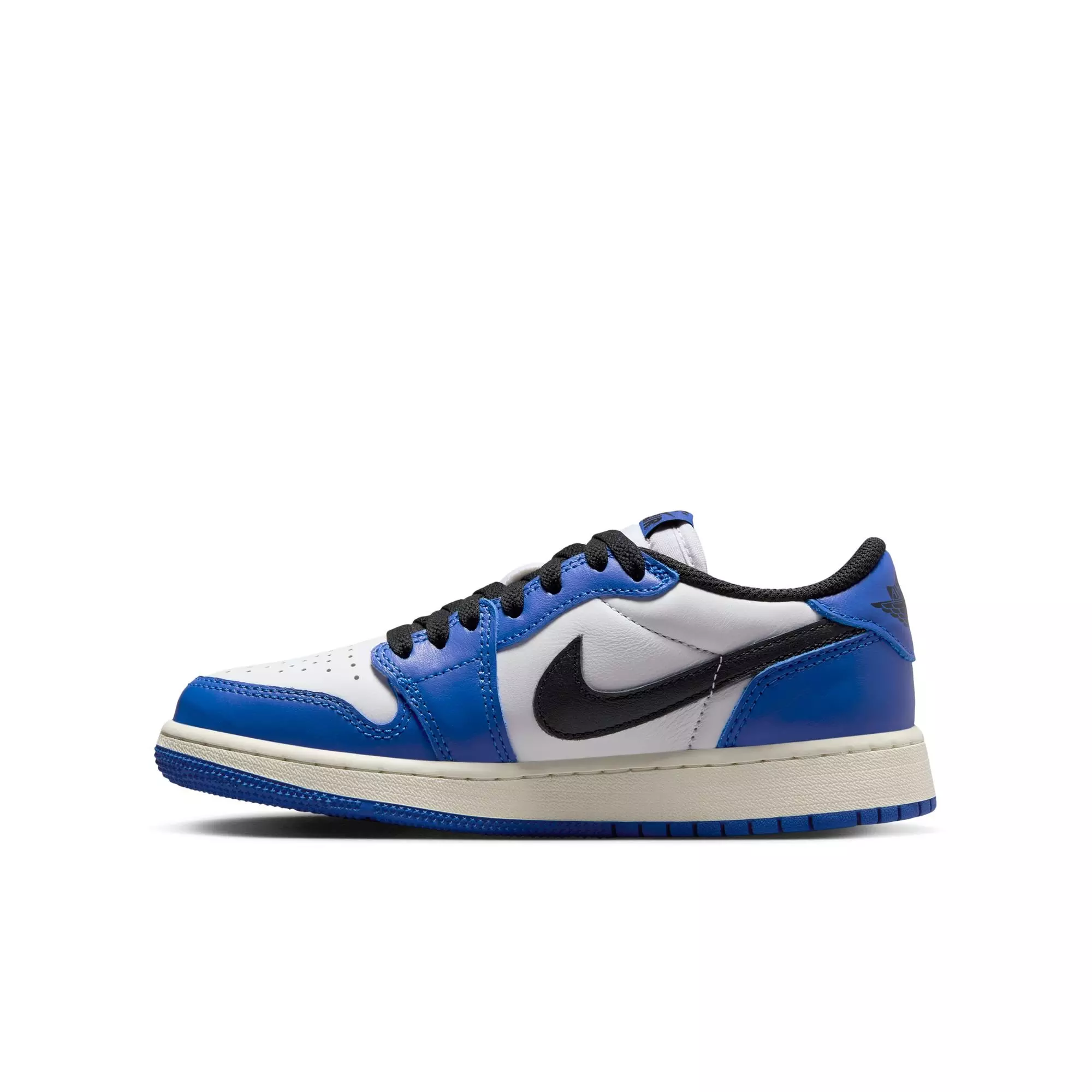 Jordan 1 Retro Low OG "Game Royal" Grade School Kids' Shoe - WHITE/BLACK/GAME ROYAL
