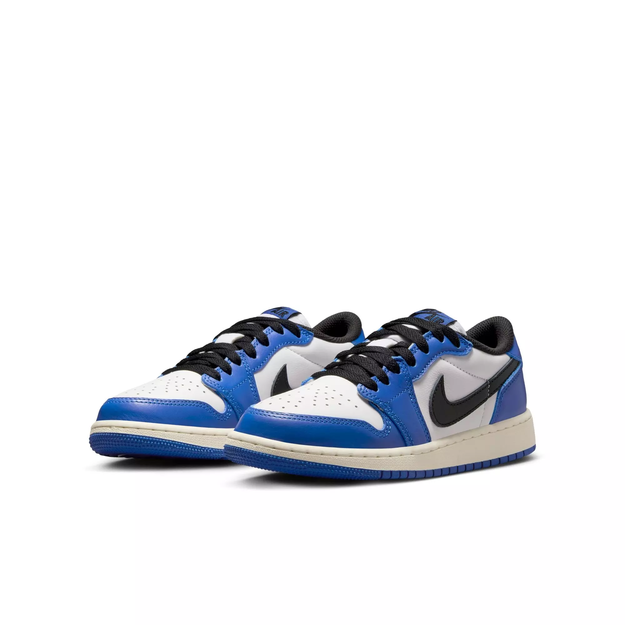 Jordan 1 Retro Low OG "Game Royal" Grade School Kids' Shoe - WHITE/BLACK/GAME ROYAL