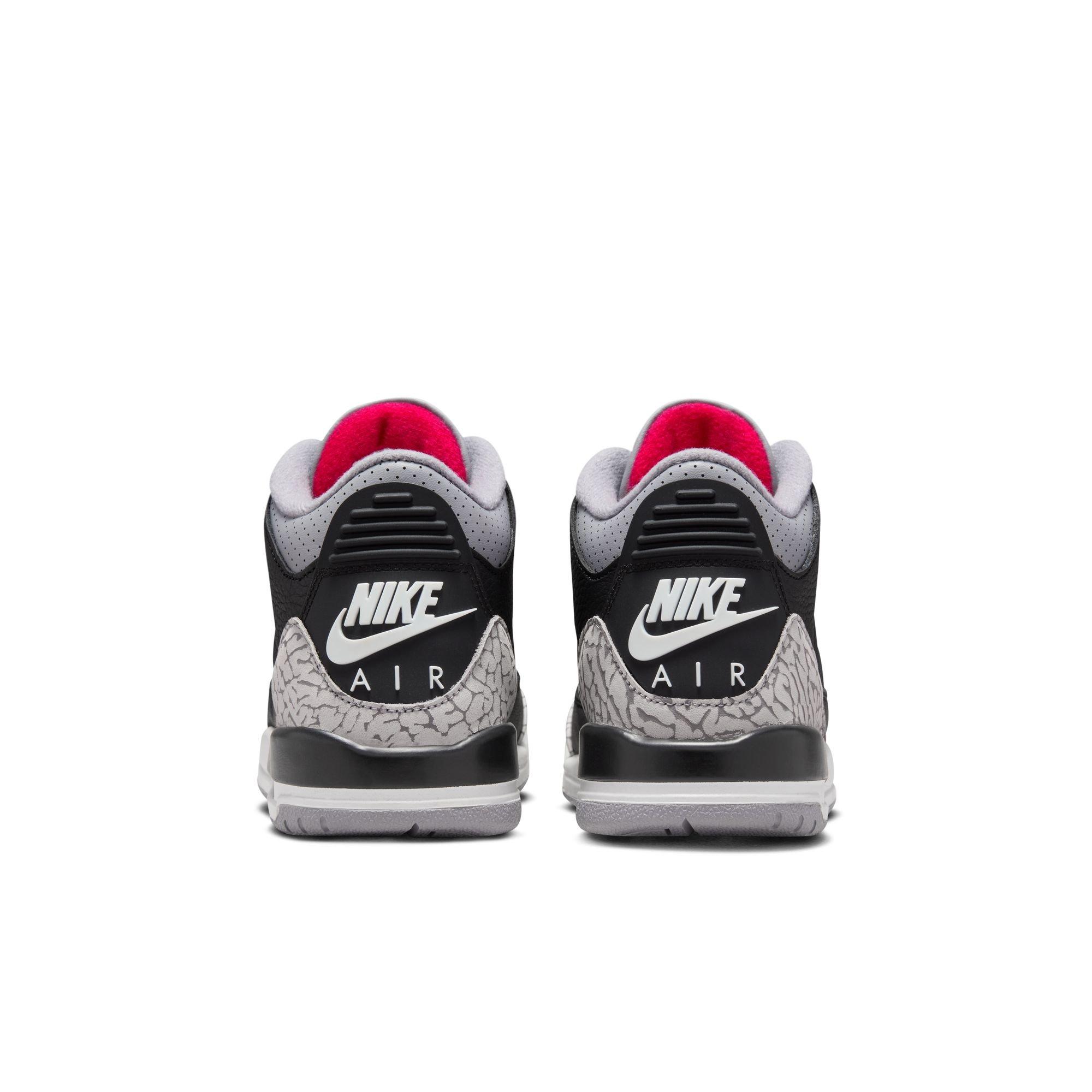 Jordan 3 Retro "Black Cement" Grade School Kids' Shoe