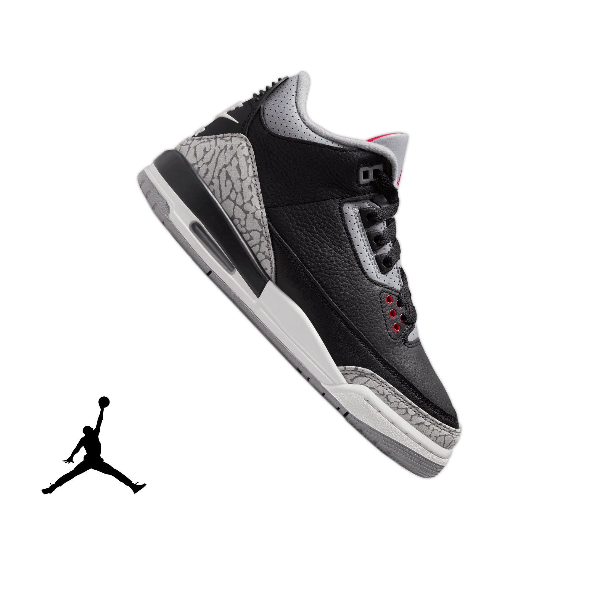 Jordan 3 Retro "Black Cement" Grade School Kids' Shoe