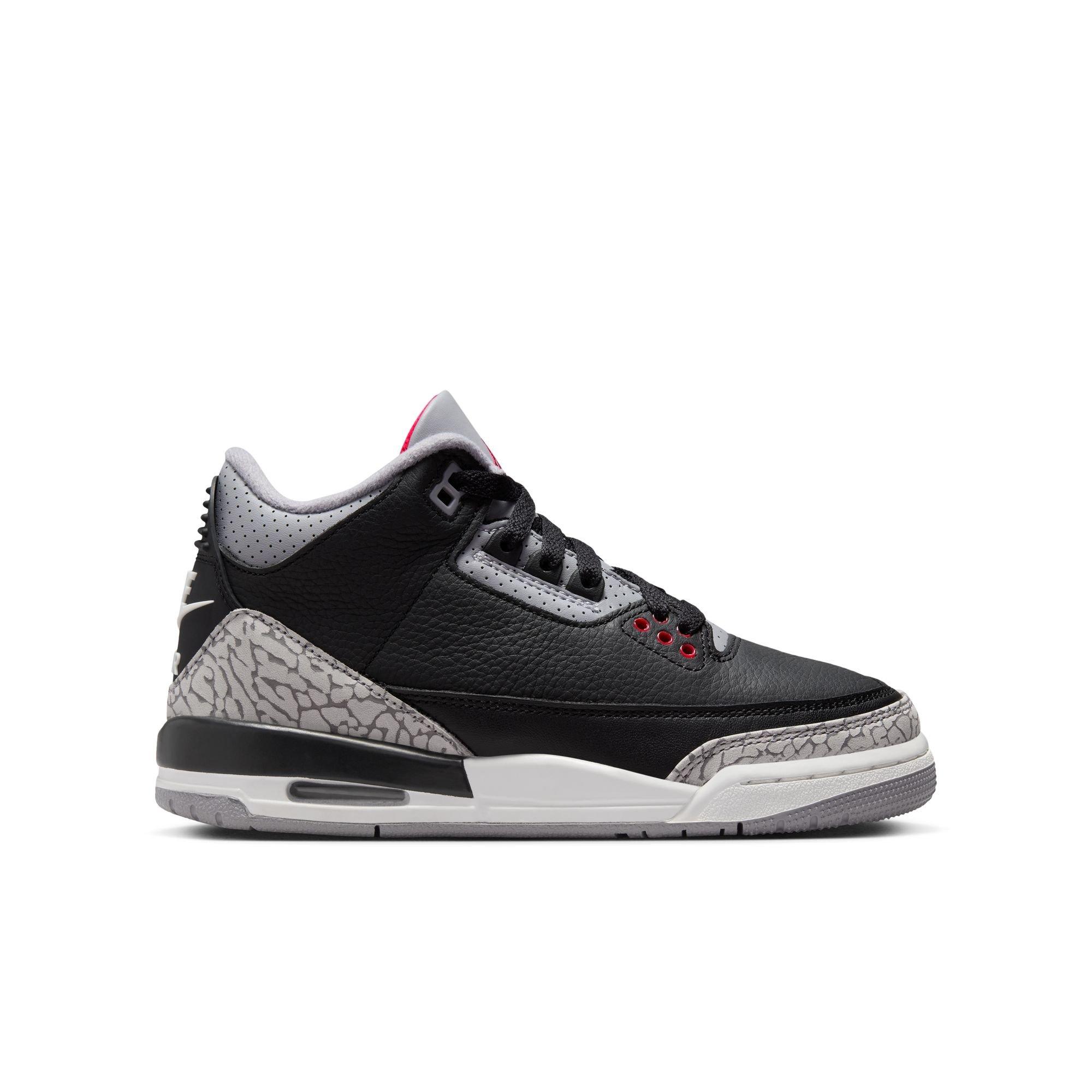 Jordan 3 Retro "Black Cement" Grade School Kids' Shoe