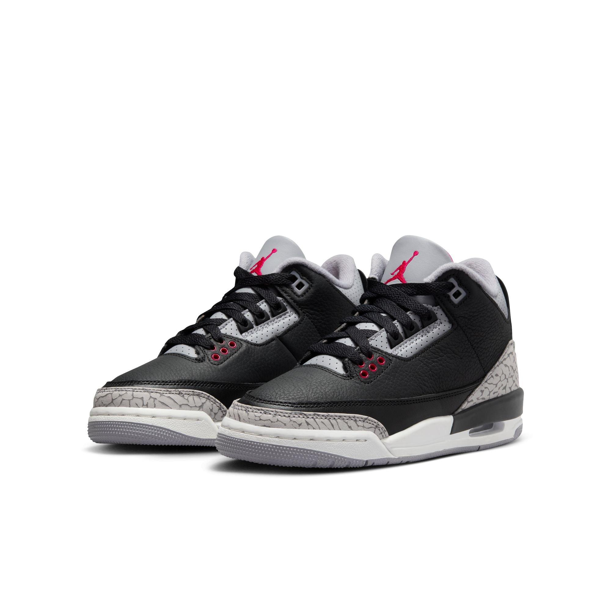 Jordan 3 Retro "Black Cement" Grade School Kids' Shoe