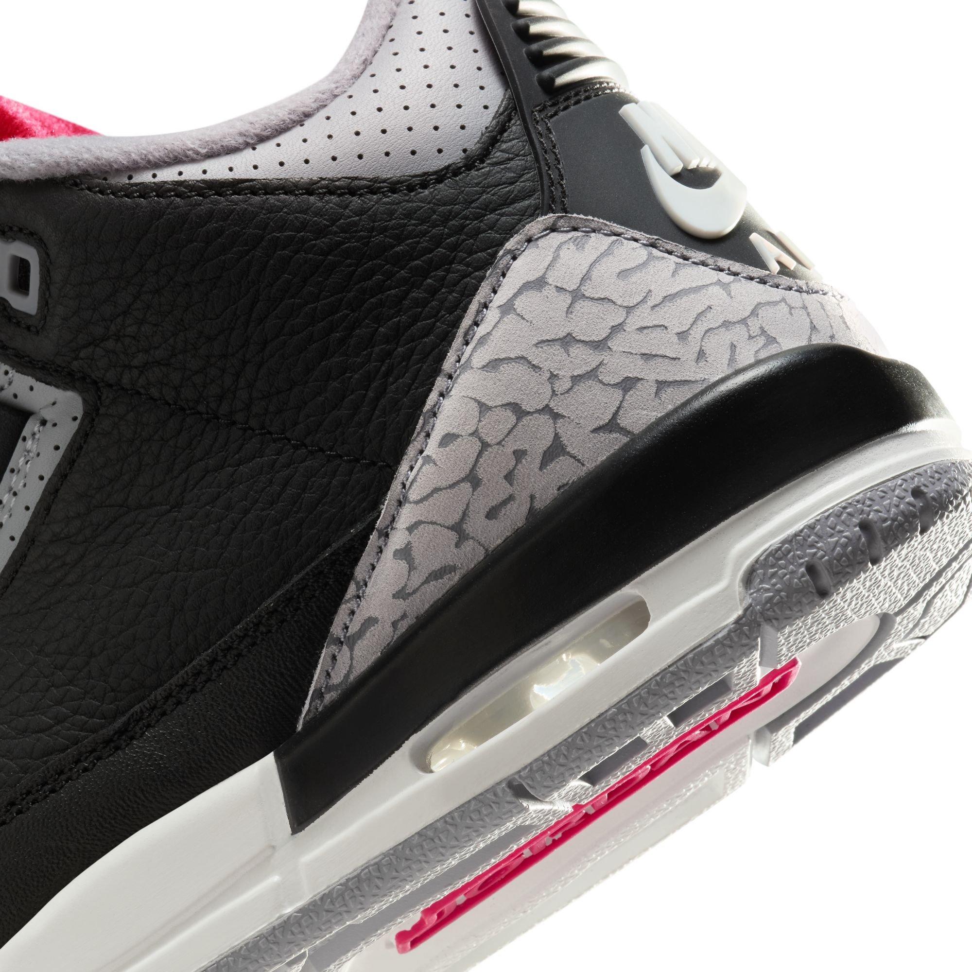 Jordan 3 Retro "Black Cement" Grade School Kids' Shoe