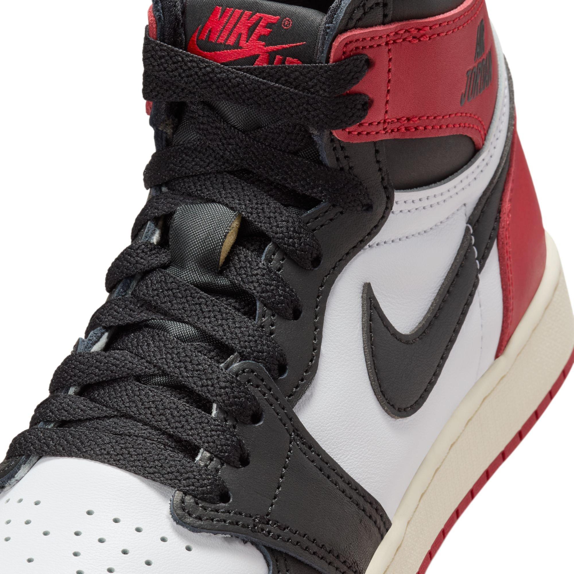 Jordan 1 Retro High OG "Black Toe" Grade School Kids' Shoe