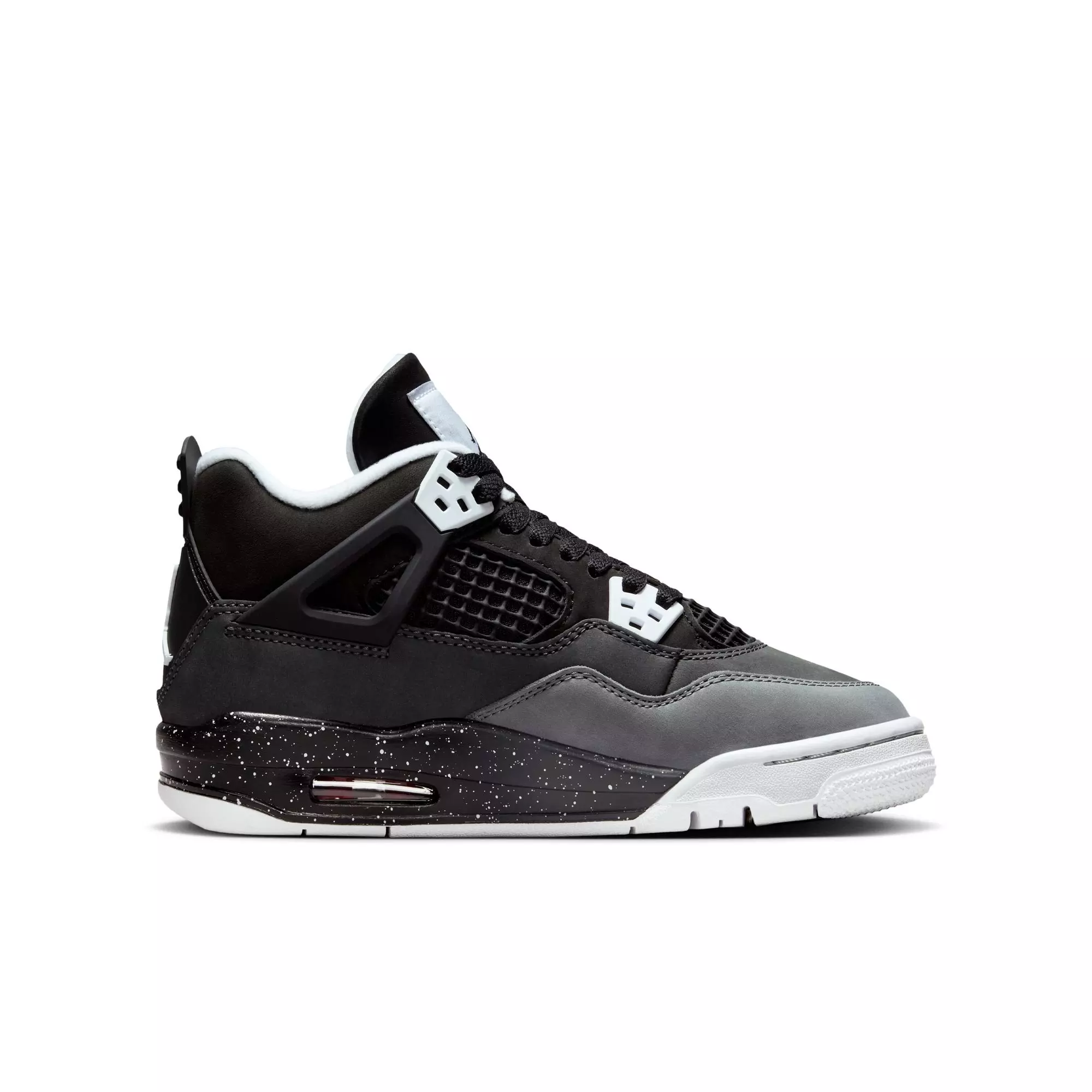 Jordan 4 Retro "Fear" Grade School Kids' Shoe - BLACK/WHITE/ANTHRACITE