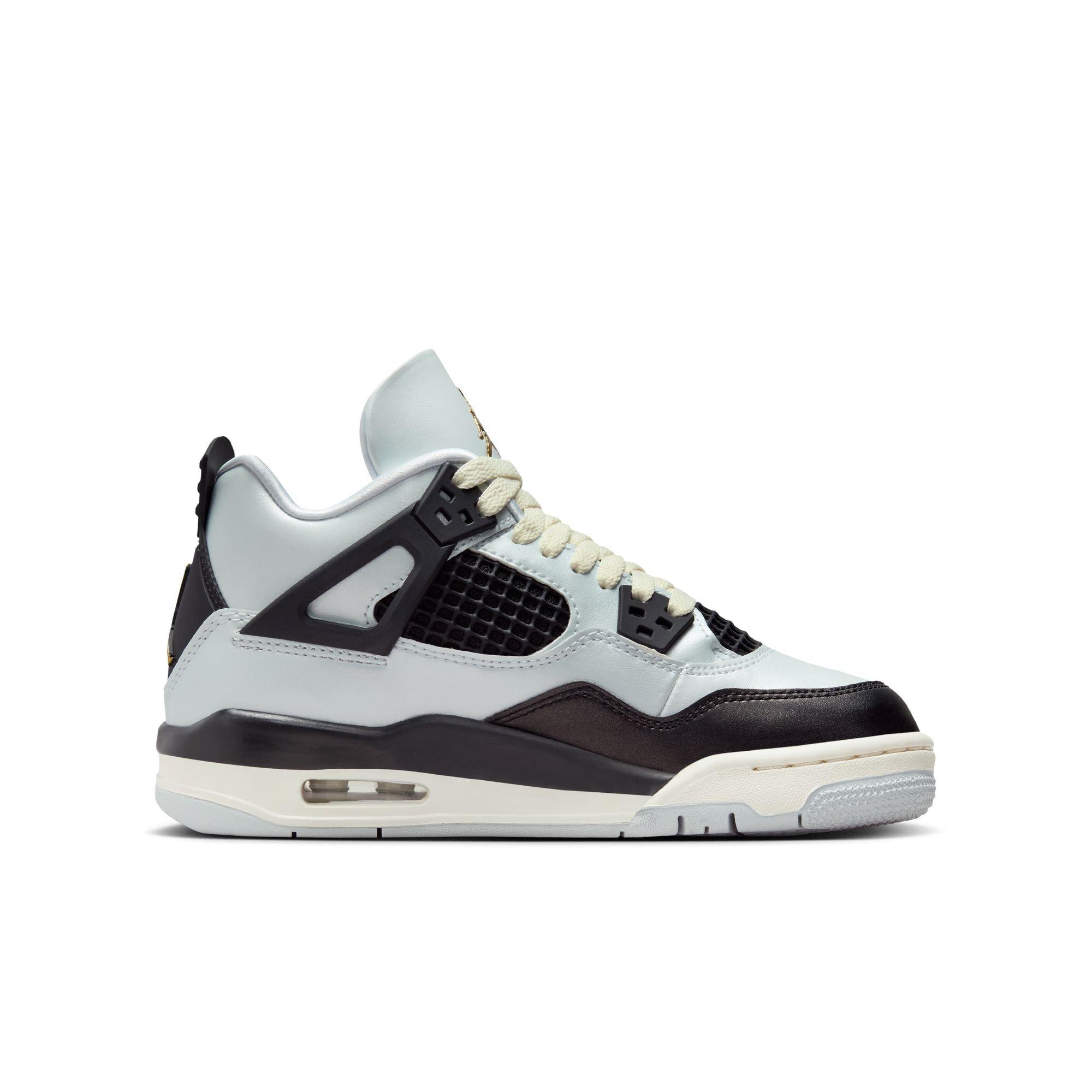 Jordan 4 Retro "Pure Platinum" Grade School Kids' Shoe