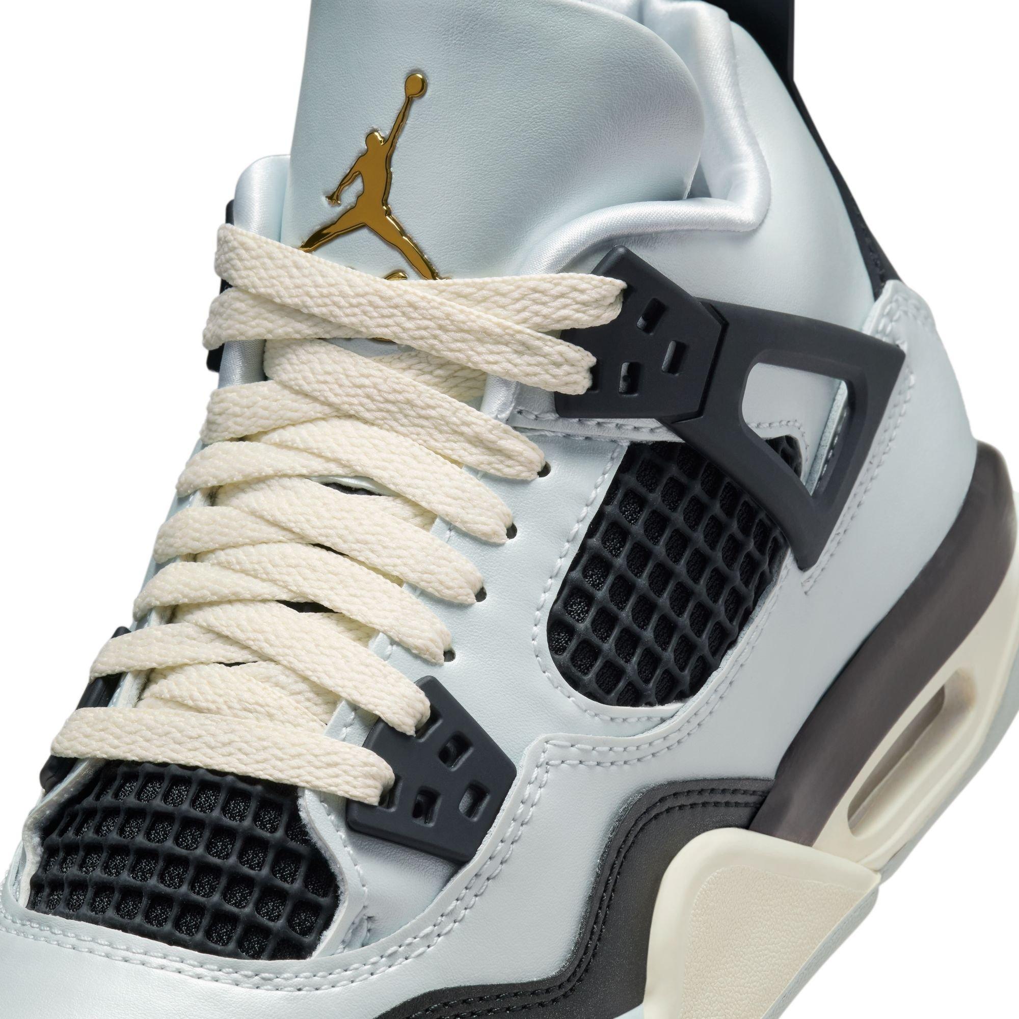 Jordan 4 Retro "Pure Platinum" Grade School Kids' Shoe