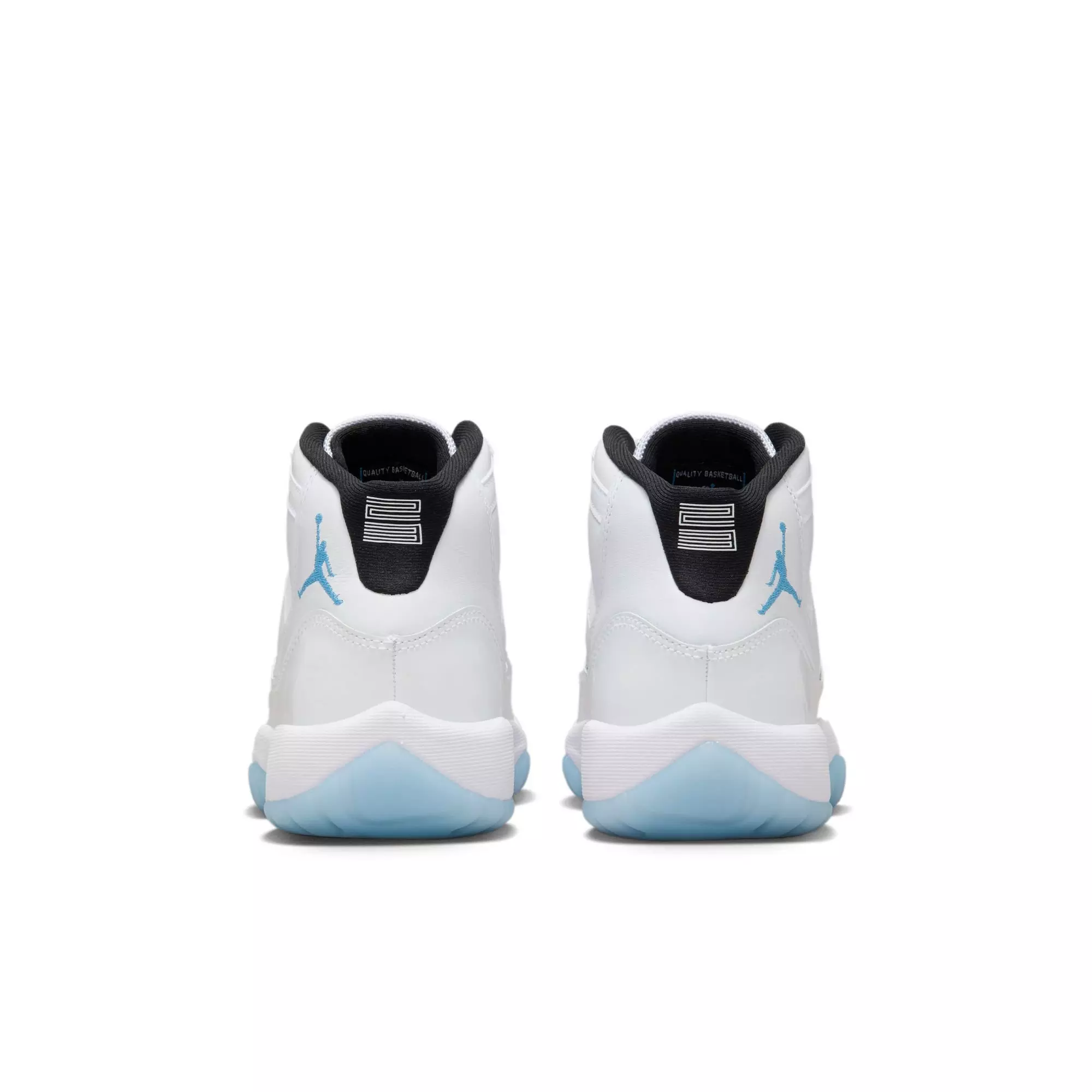 Jordan 11 Retro "Legend Blue" Grade School Kids' Shoe - WHITE/LEGEND BLUE/BLACK