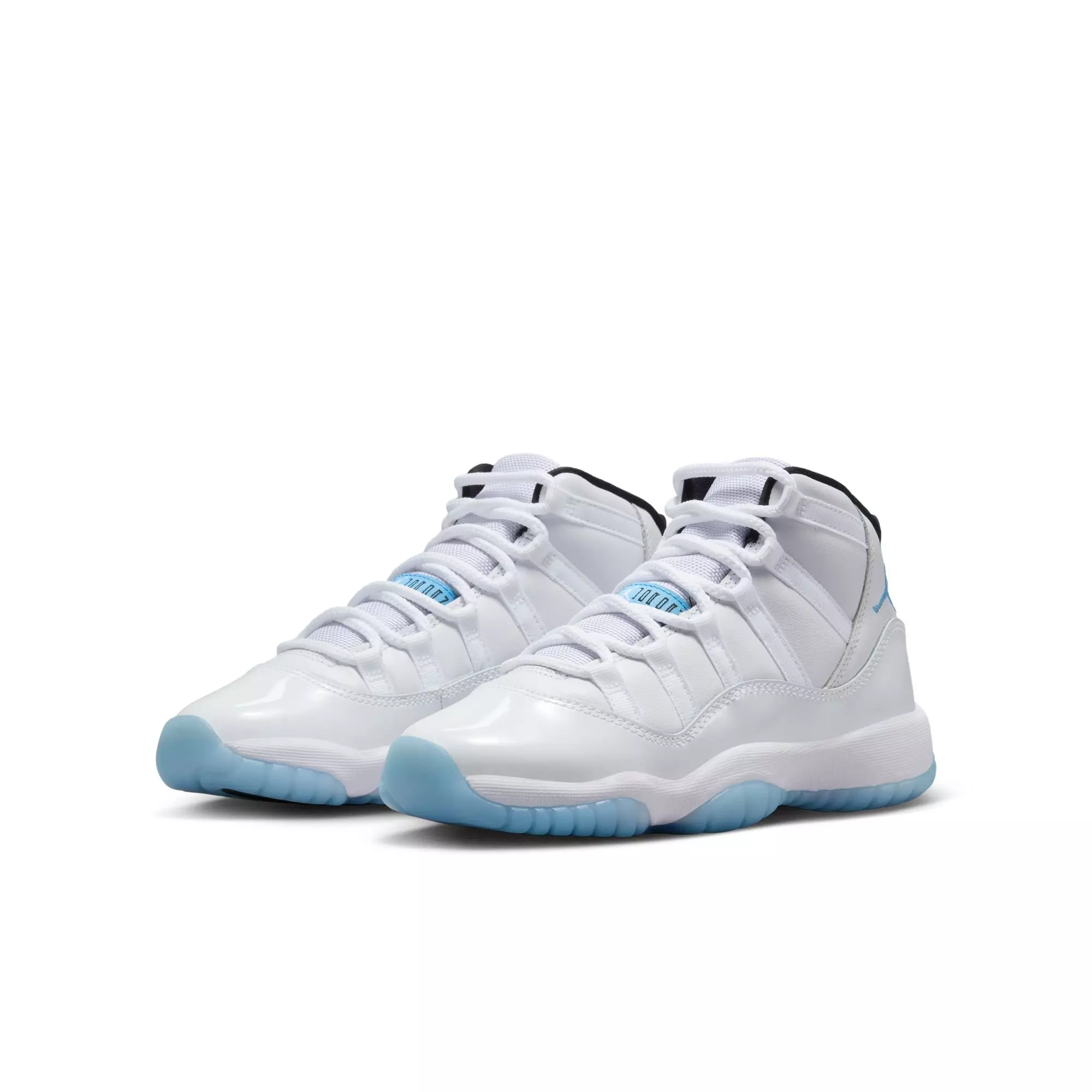 Jordan 11 Retro "Legend Blue" Grade School Kids' Shoe - WHITE/LEGEND BLUE/BLACK