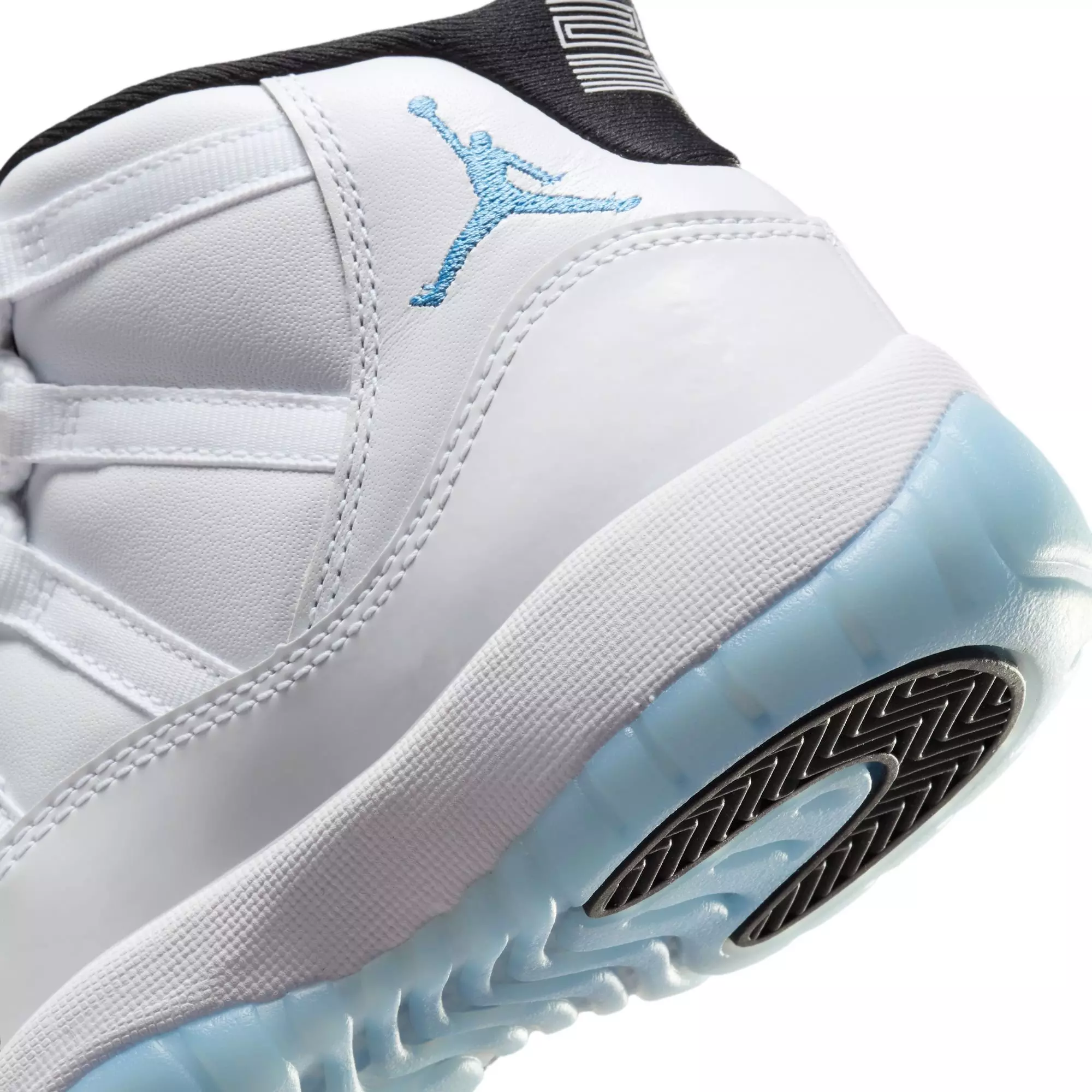 Jordan 11 Retro "Legend Blue" Grade School Kids' Shoe - WHITE/LEGEND BLUE/BLACK