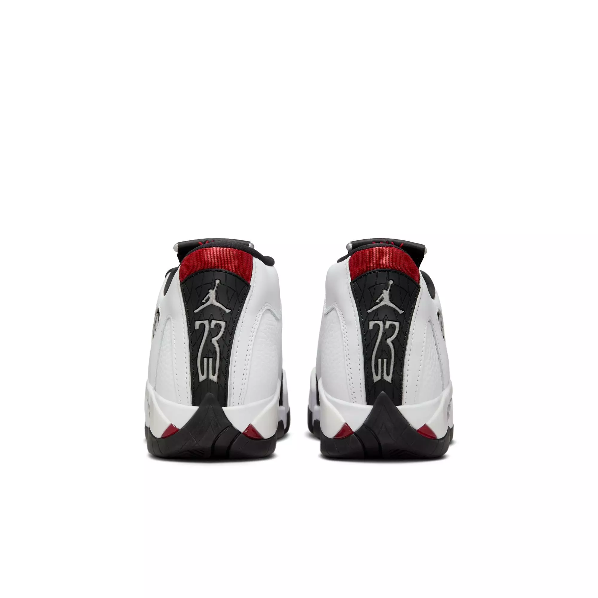 Jordan 14 Retro "Black Toe" Grade School Kids' Shoe - WHITE/VARSITY RED/BLACK