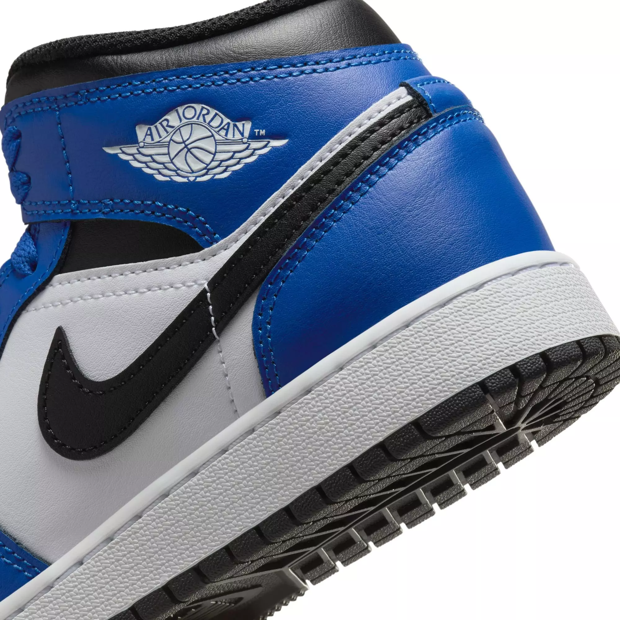 Jordan 1 Mid "Game Royal/Black/White" Grade School Boys' Shoe - ROYAL/WHITE/BLACK