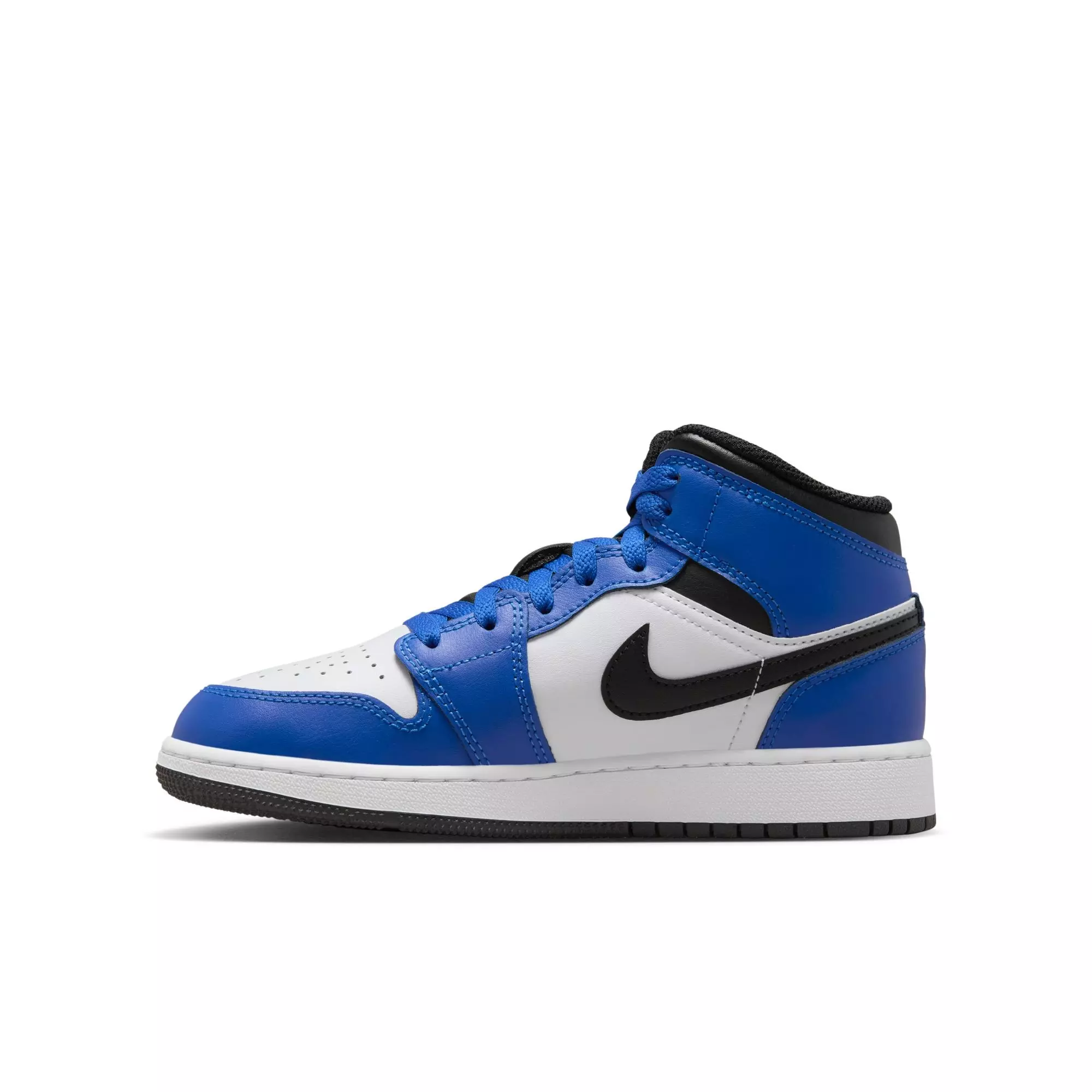 Jordan 1 Mid "Game Royal/Black/White" Grade School Boys' Shoe - ROYAL/WHITE/BLACK