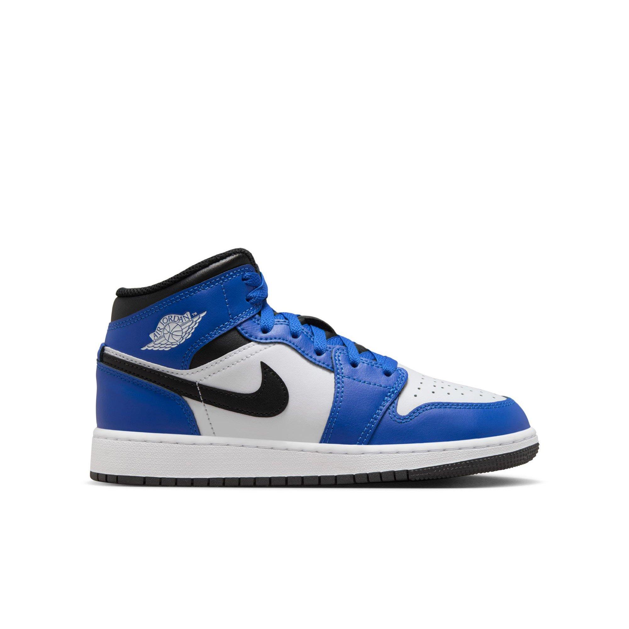 Jordan 1 Mid "Game Royal/Black/White" Grade School Boys' Shoe - ROYAL/WHITE/BLACK