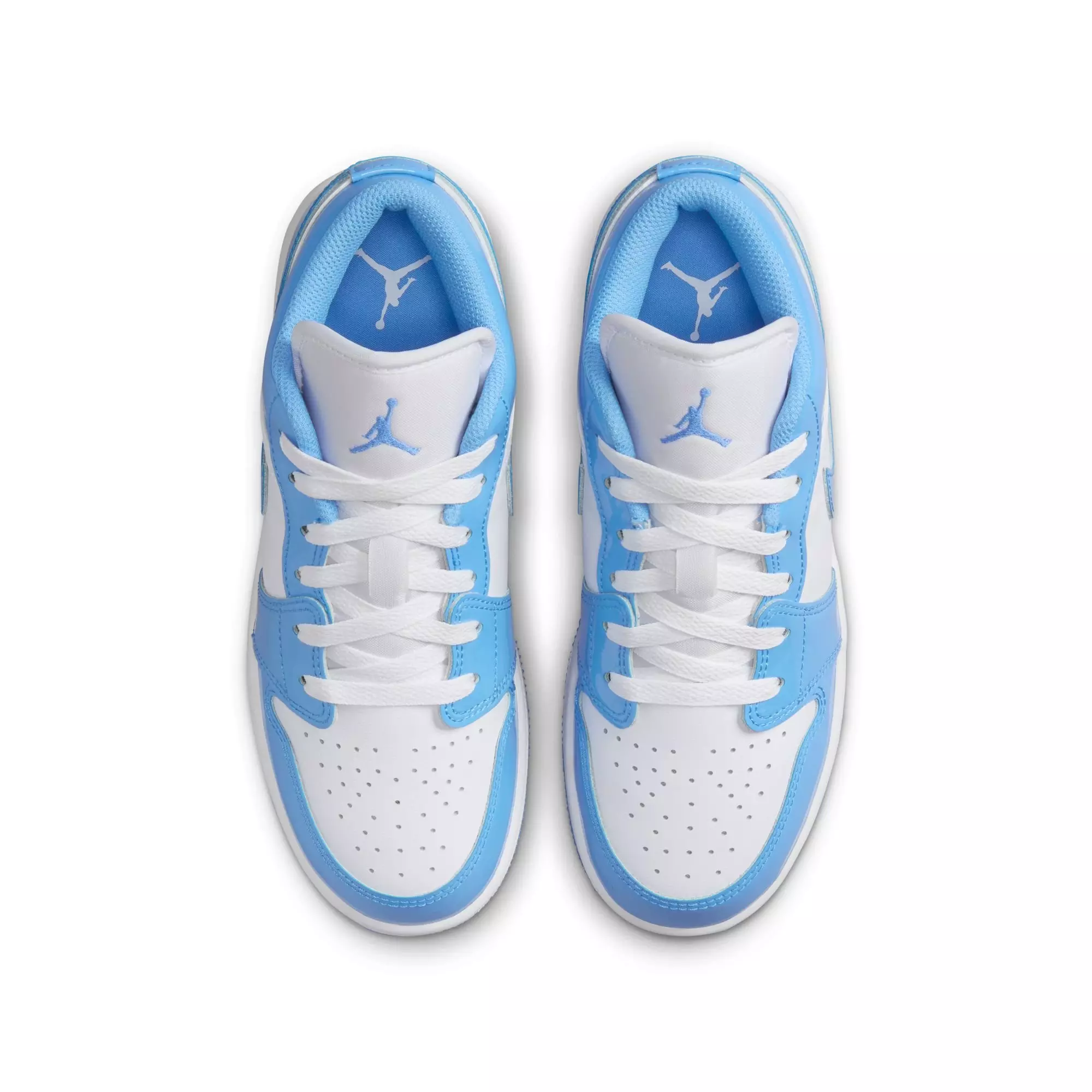 Jordan 1 Low SE "White/Legend Blue" Grade School Boys' Shoe - WHITE/BLUE