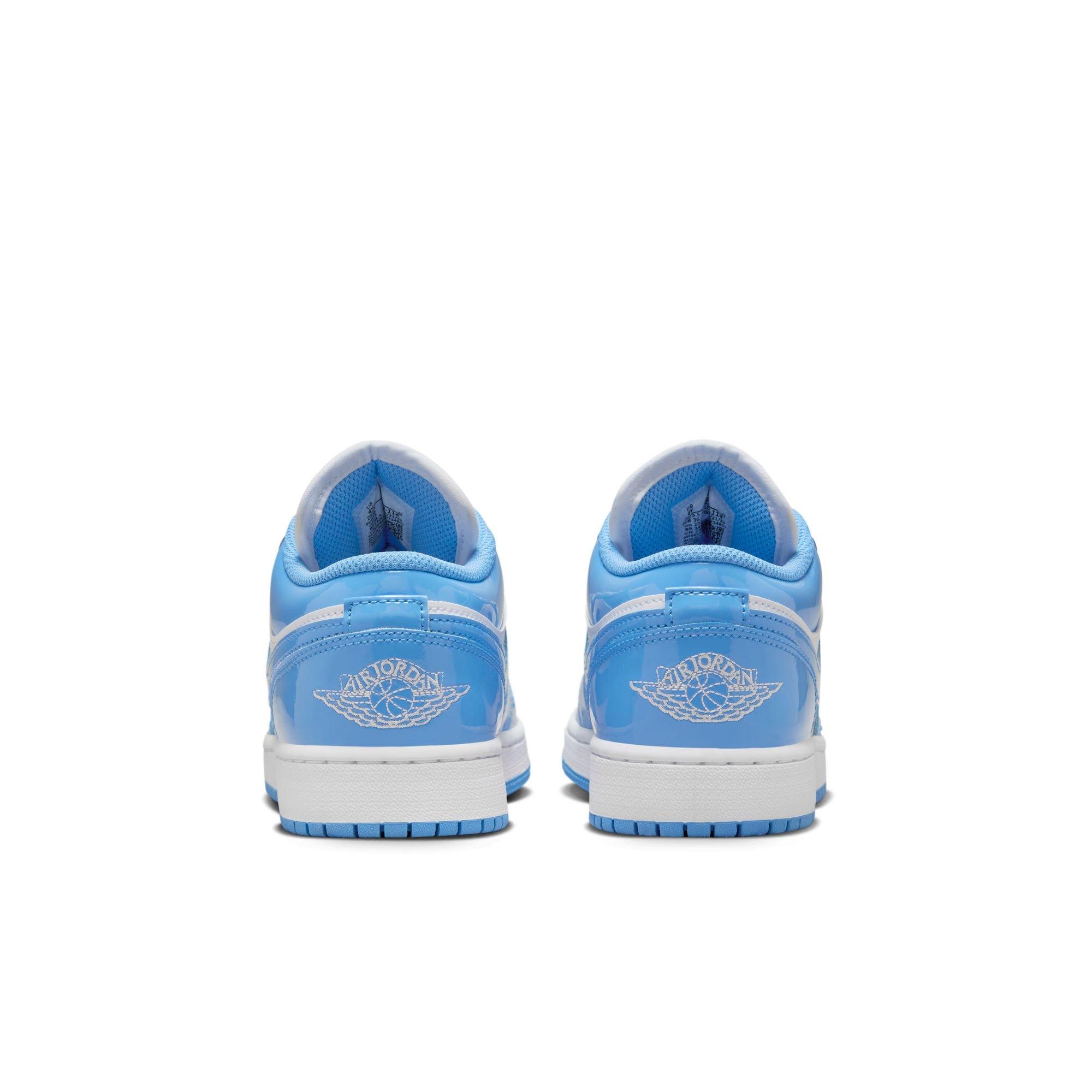 Jordan 1 Low Grade School Boys' "White/Legend Blue" Shoe