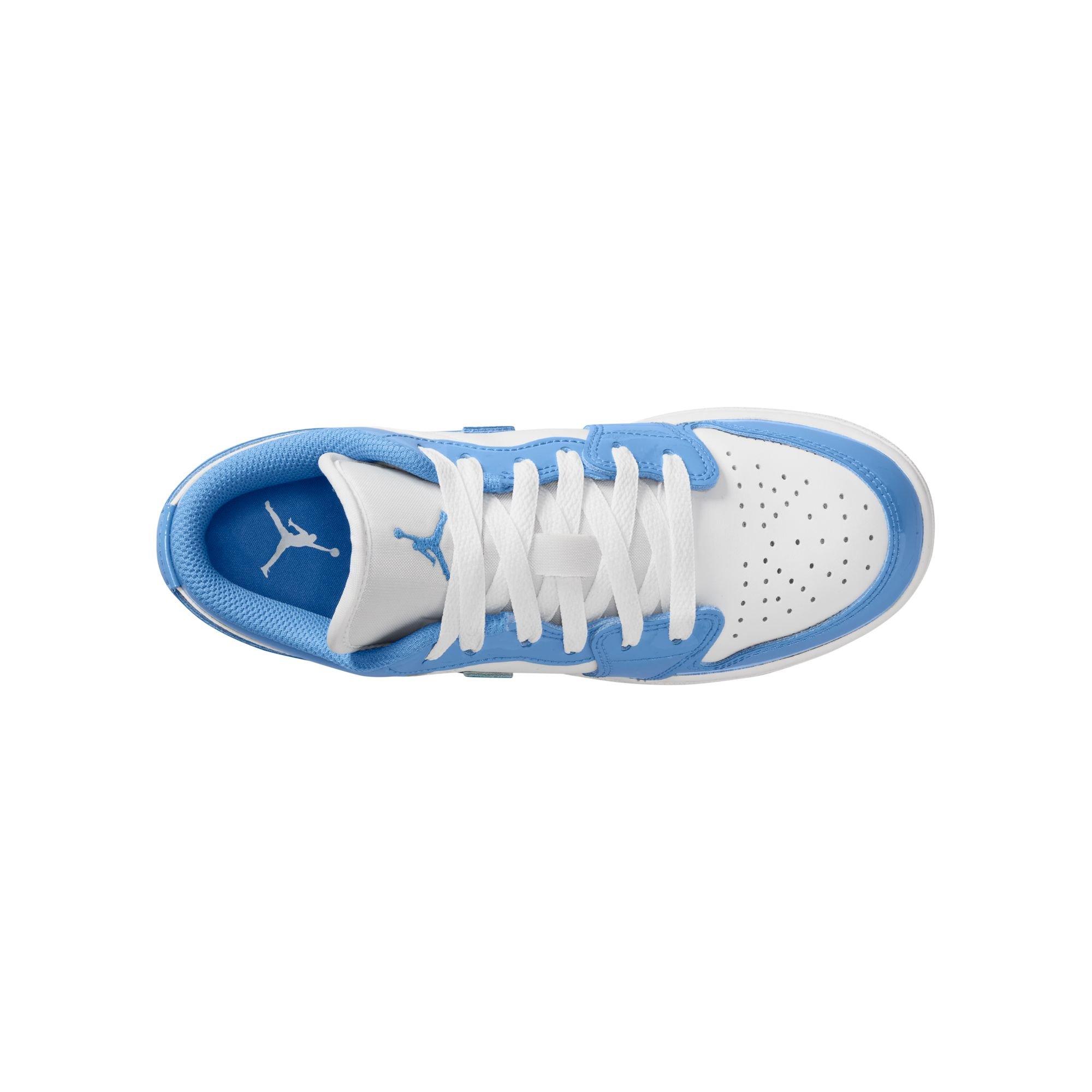 Jordan 1 Low Grade School Boys' "White/Legend Blue" Shoe