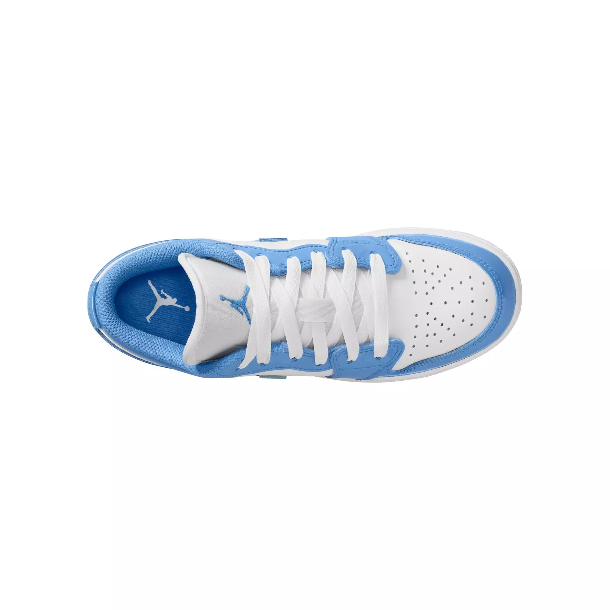 Jordan 1 Low SE "White/Legend Blue" Grade School Boys' Shoe - WHITE/BLUE