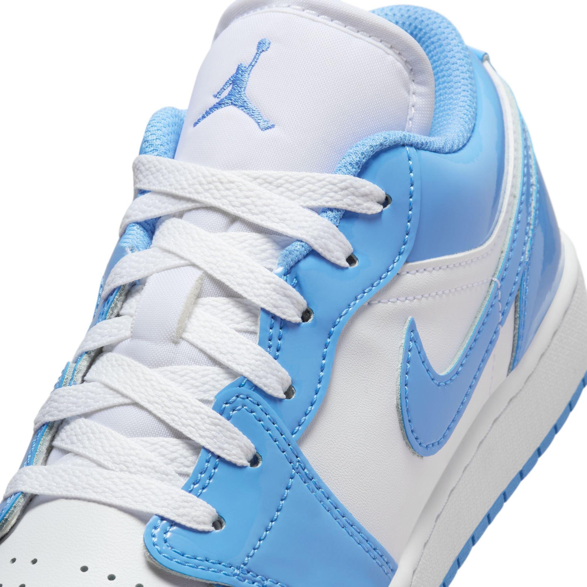 Jordan 1 Low Grade School Boys' "White/Legend Blue" Shoe