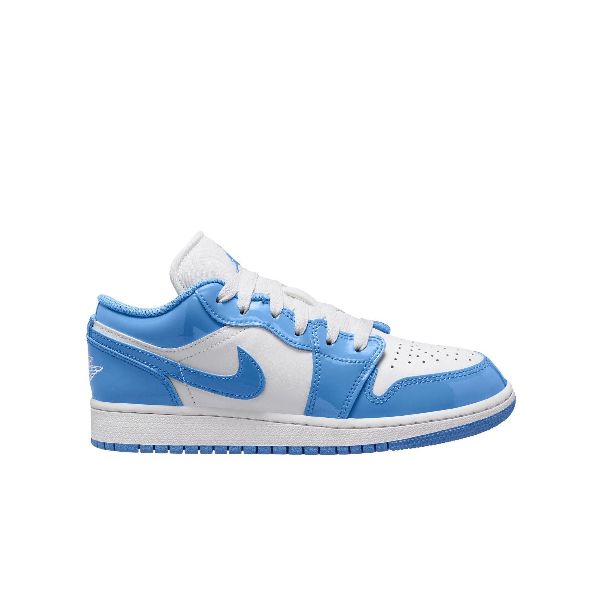 Jordan 1 Low SE "White/Legend Blue" Grade School Boys' Shoe - WHITE/BLUE