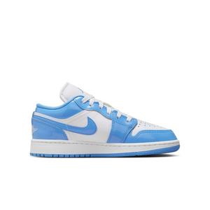 Jordan 1 Low SE "White/Legend Blue" Grade School Boys' Shoe