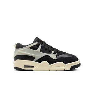 Jordan 4 RM "Black/Gym Red/Sail/Coconut Milk" Grade School Boys' Shoe