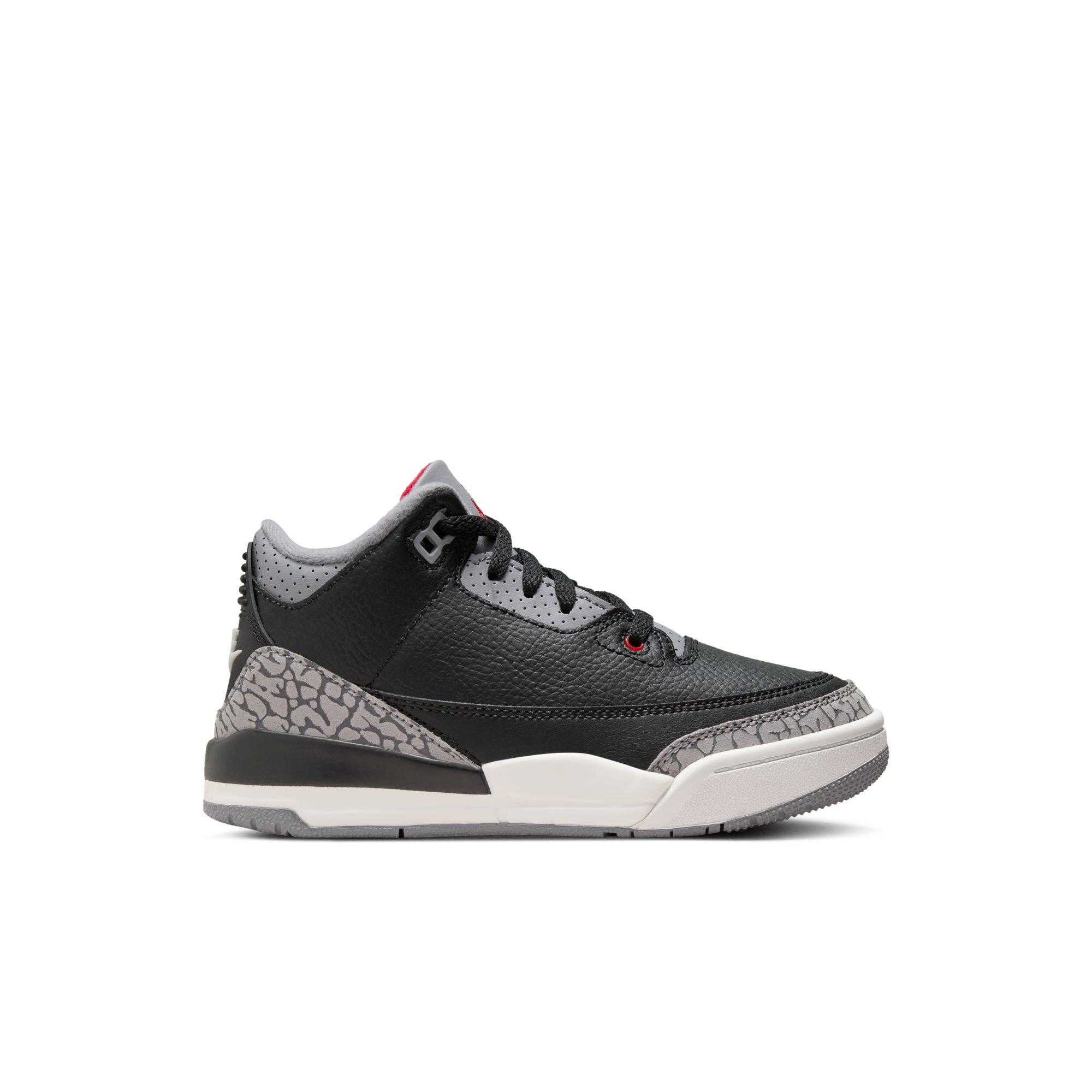 Jordan 3 Retro "Black Cement" Preschool Kids' Shoe