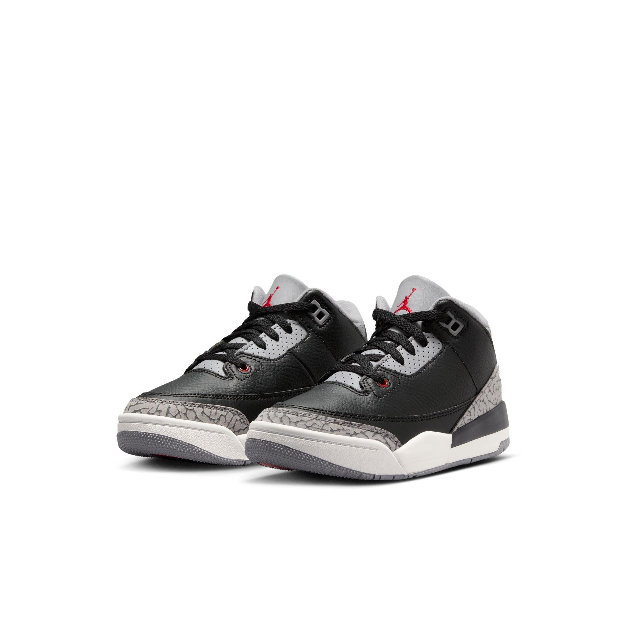 Jordan 3 Retro "Black Cement" Preschool Kids' Shoe