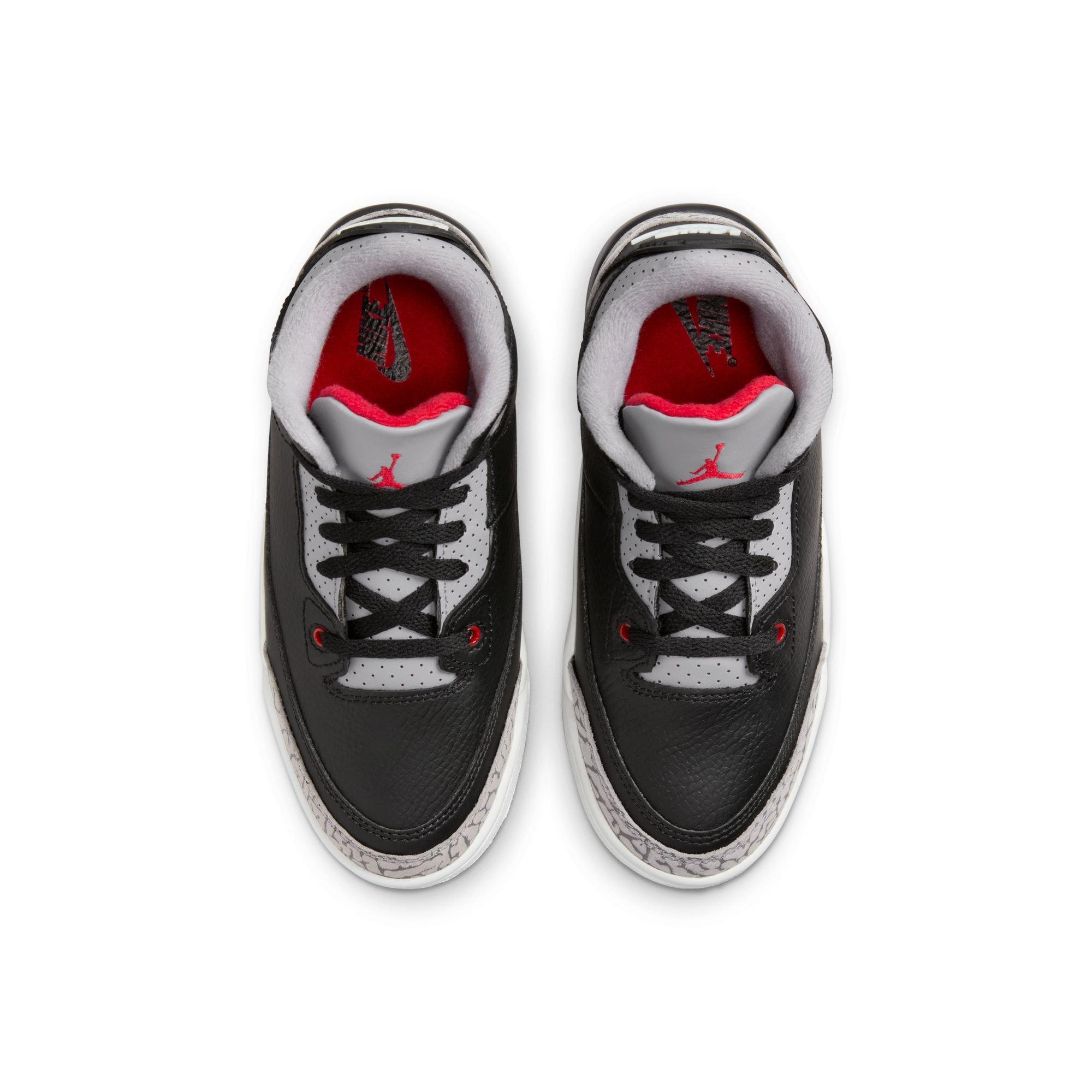 Jordan 3 Retro "Black Cement" Preschool Kids' Shoe