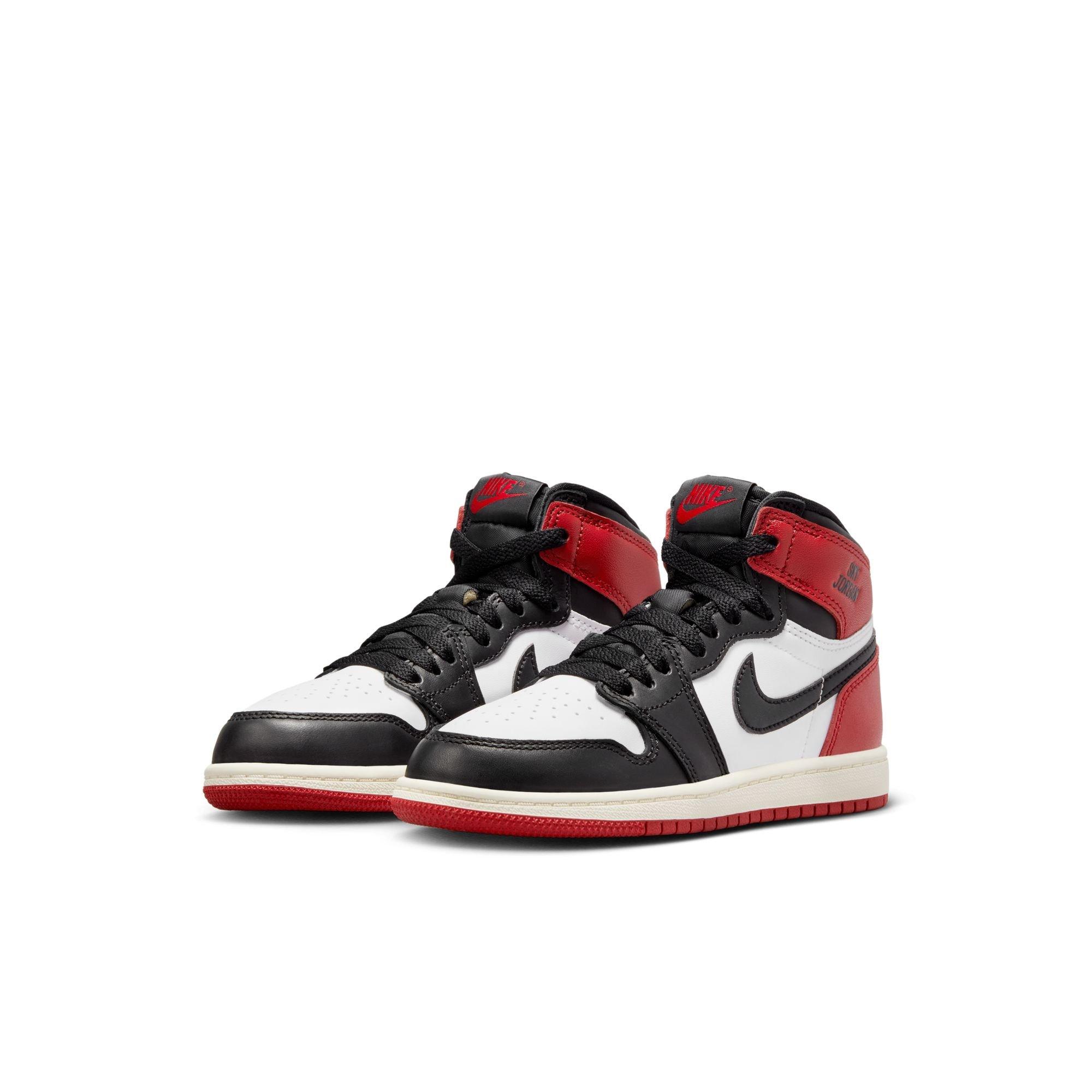 Jordan 1 Retro High OG "Black Toe" Preschool Kids' Shoe