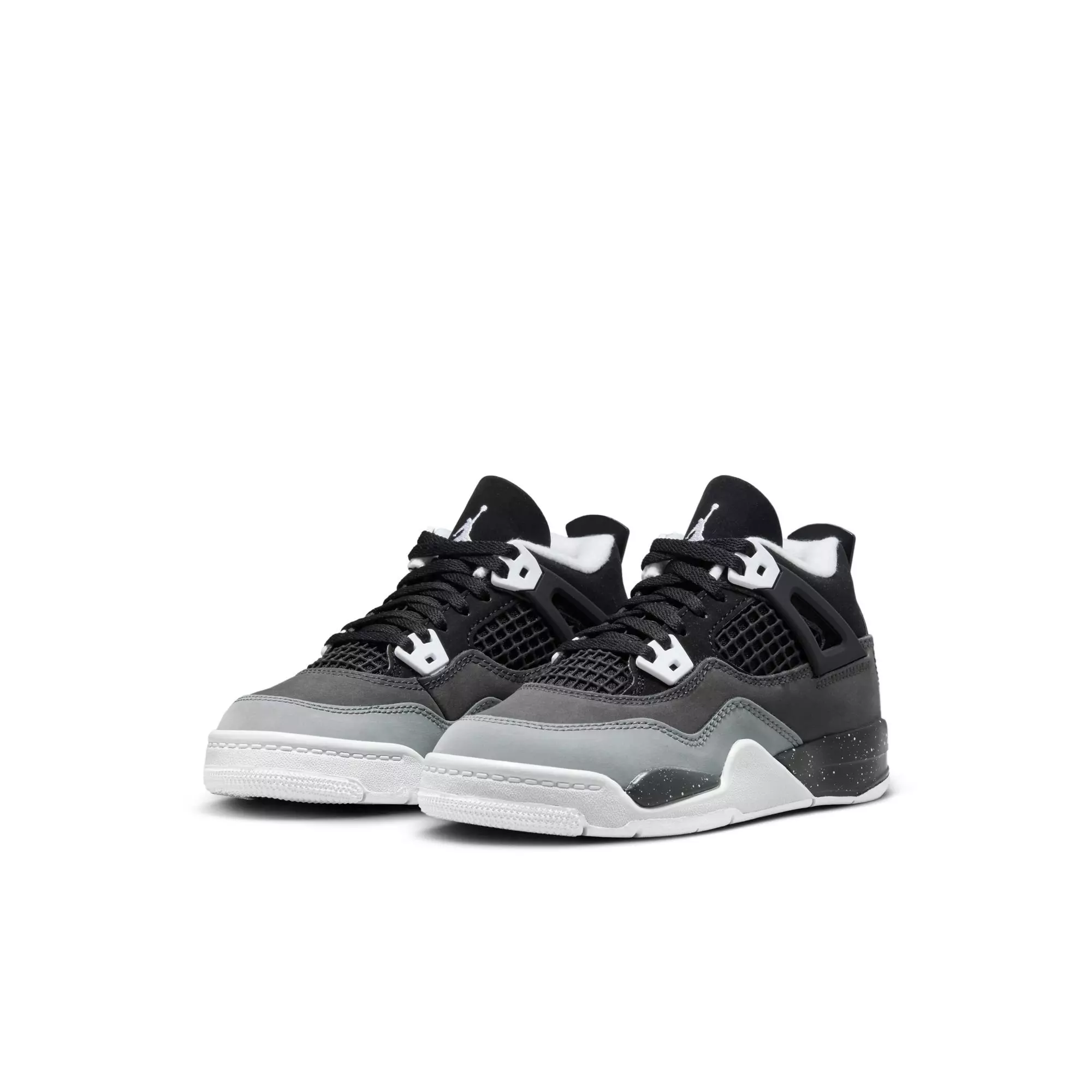 Jordan 4 Retro "Fear" Preschool Kids' Shoe - BLACK/WHITE/ANTHRACITE