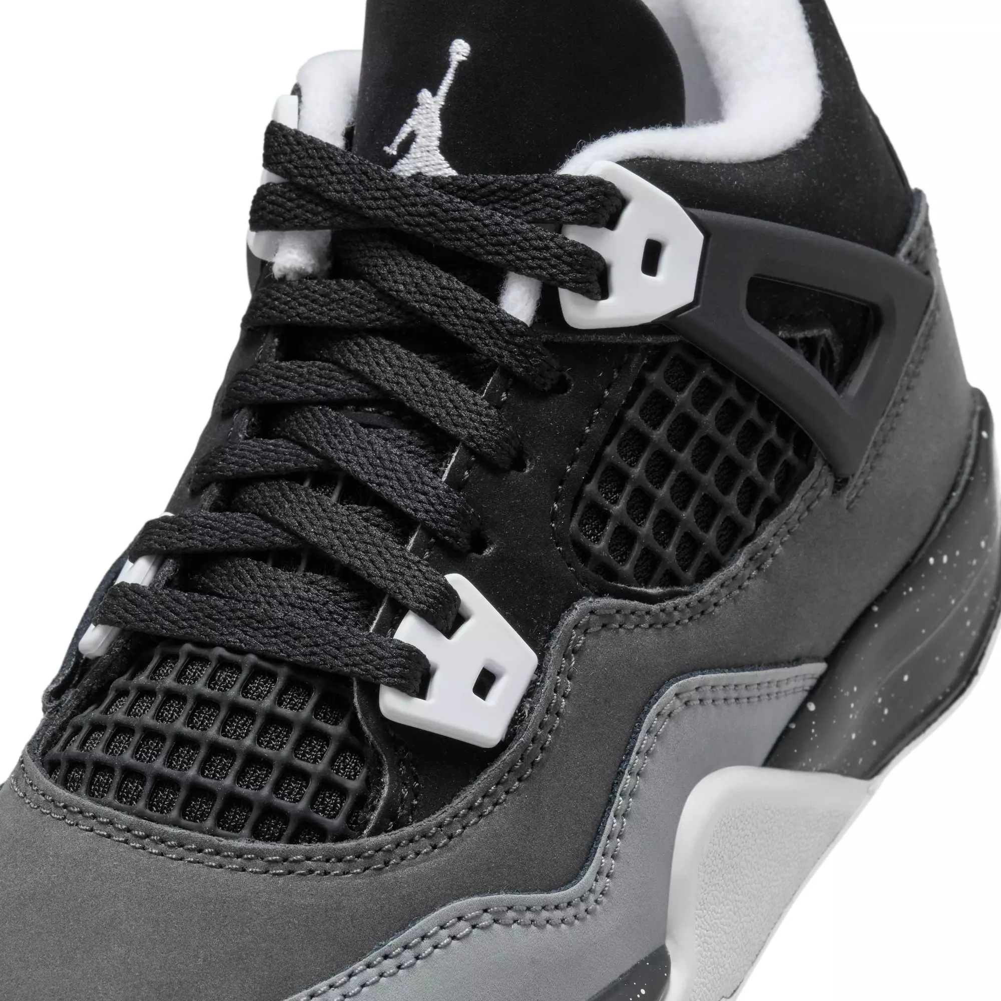 Jordan 4 Retro "Fear" Preschool Kids' Shoe - BLACK/WHITE/ANTHRACITE