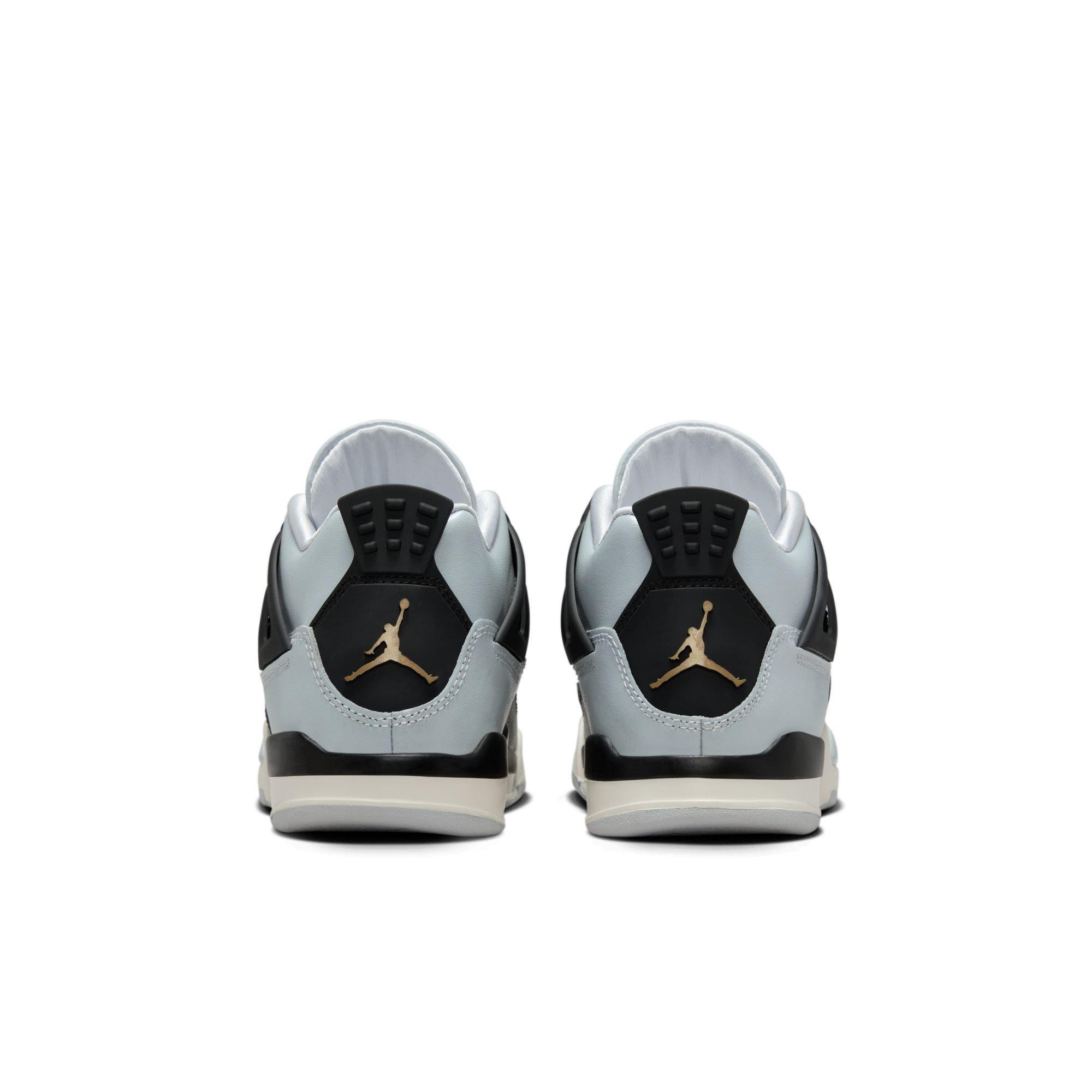 Jordan 4 Retro "Pure Platinum" Preschool Kids' Shoe