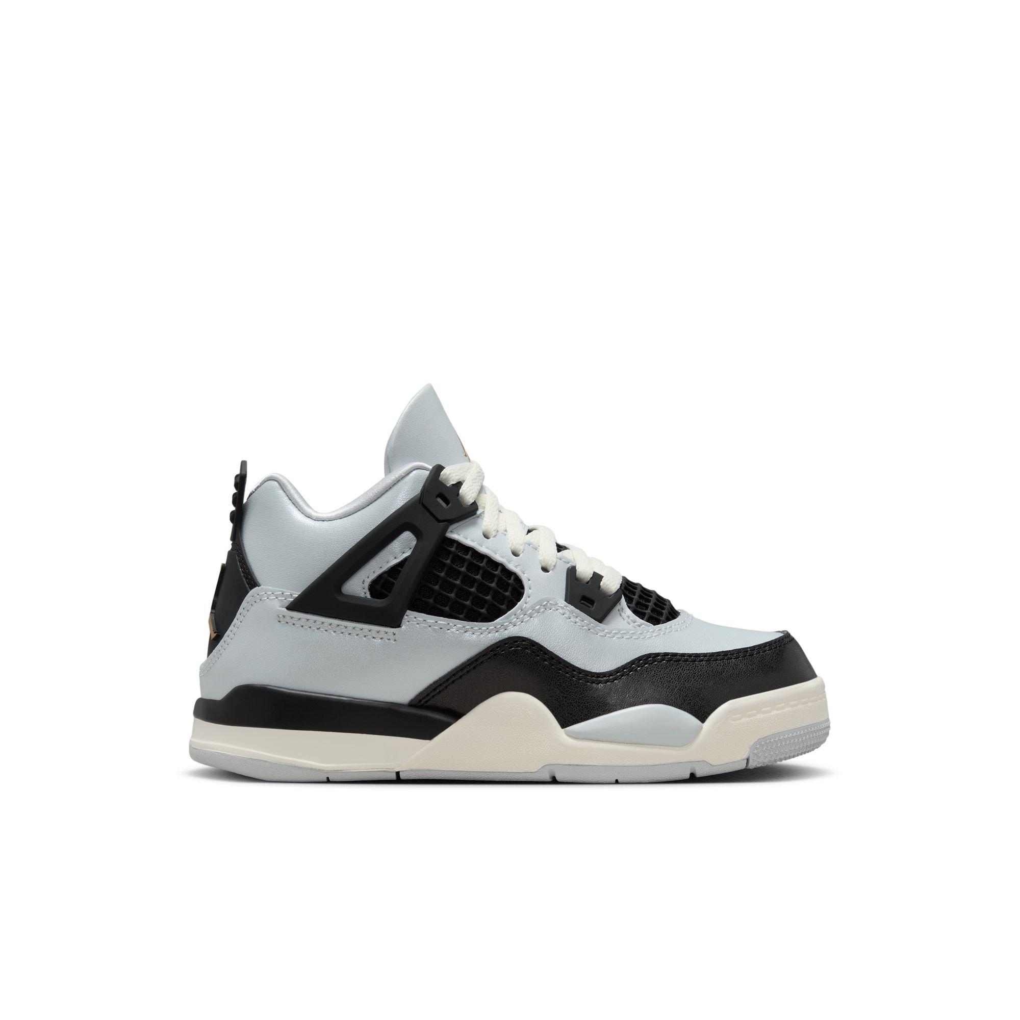 Jordan 4 Retro "Pure Platinum" Preschool Kids' Shoe